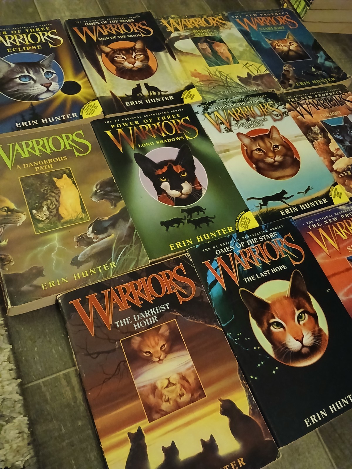 Erin Hunter Warriors Paperback Book Lot 11: Eclipse, Starlight, Twilight + More