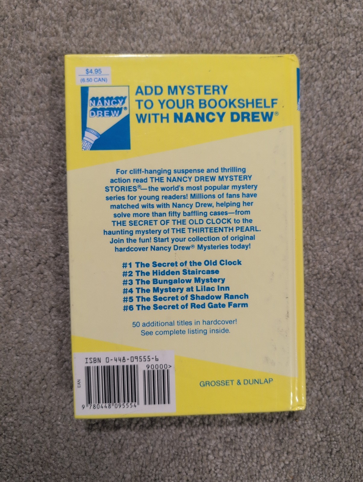 Vintage Nancy Drew Hardcover Book Lot 1-54 Matte Hardcover & #55 Glossy