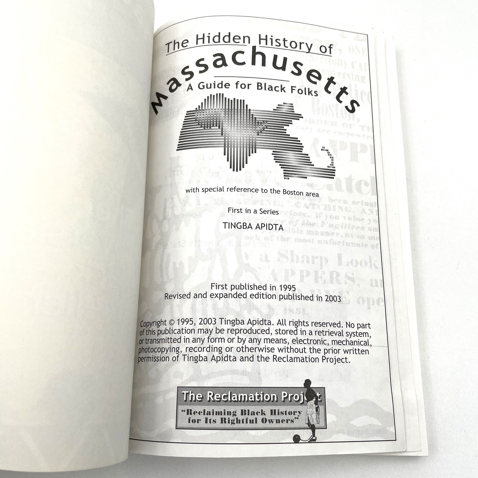 The Hidden History of Massachusetts by Tingba Apidta 2003 PB Revised & Expanded