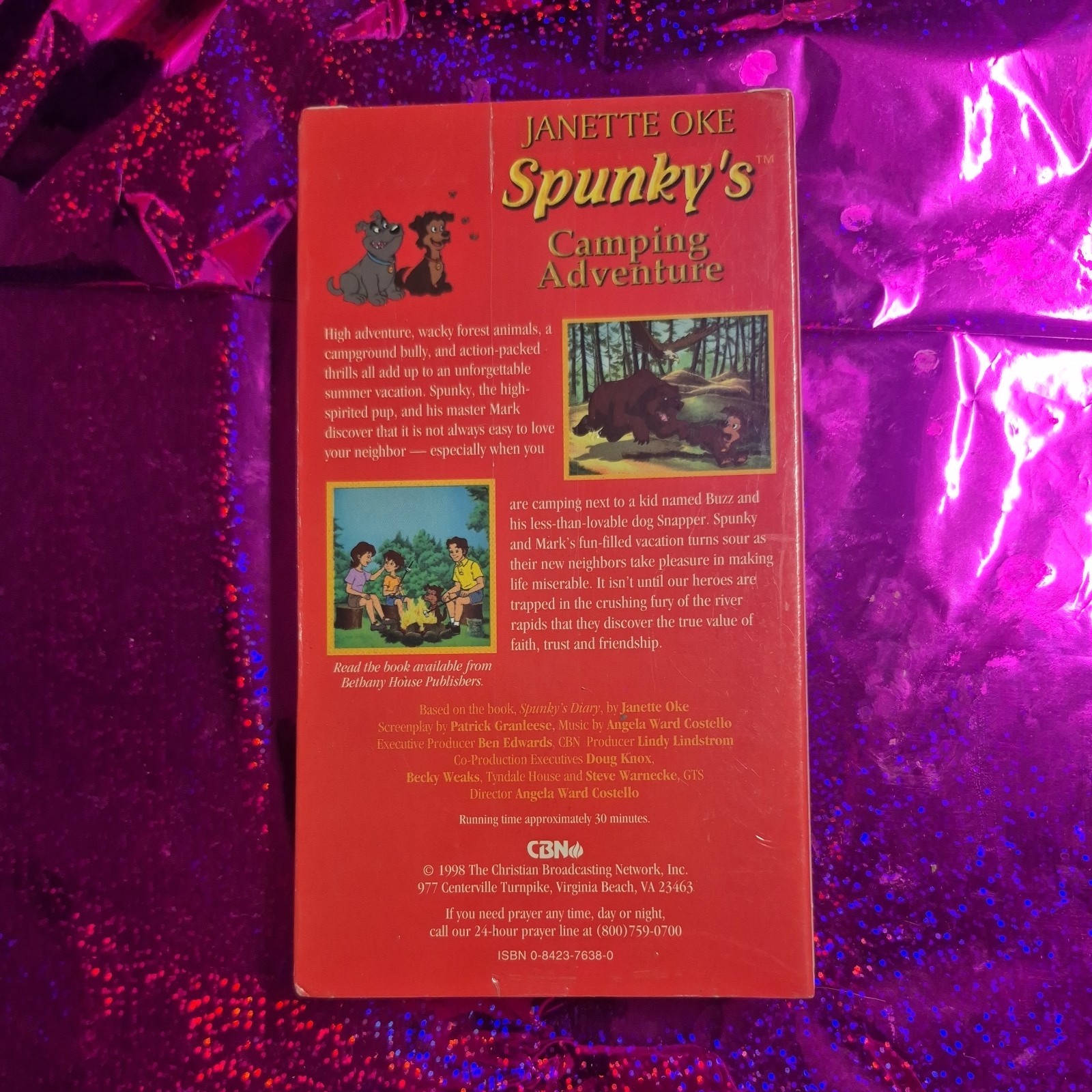 Spunky’s Camping Adventure Janette Oke VHS sealed CBN Partner Edition