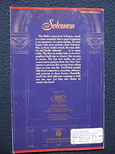 Solomon: Bible Study Guide [Apr 01, 2004] Swindoll, Charles R.