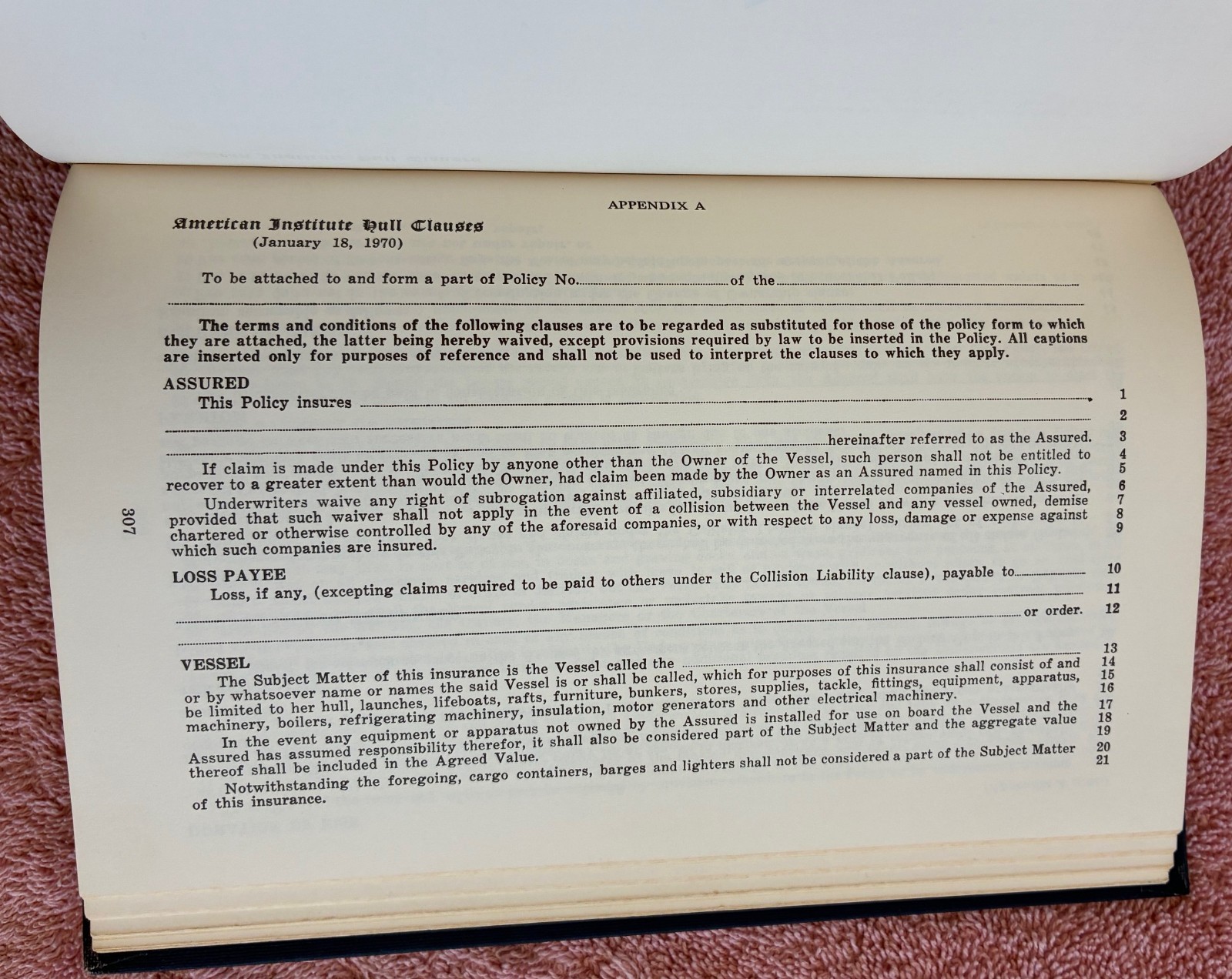 Marine Insurance and General Average in the United States- L Buglass SIGNED 1973