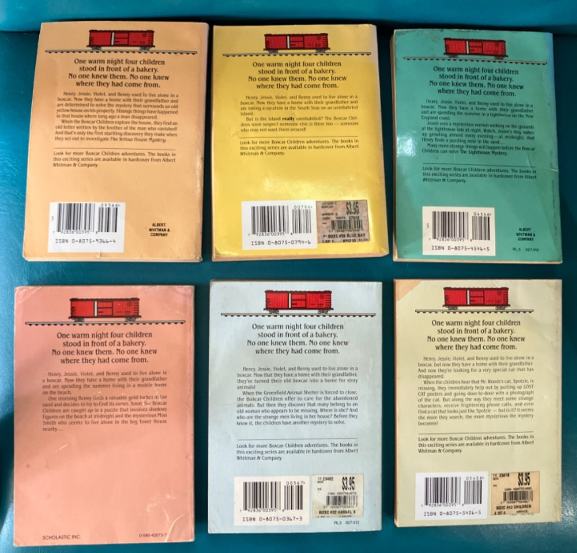 Boxcar Children Gertrude Chandler Warner Book Lot of 6 PB Books #3,6,#8,16,22,42