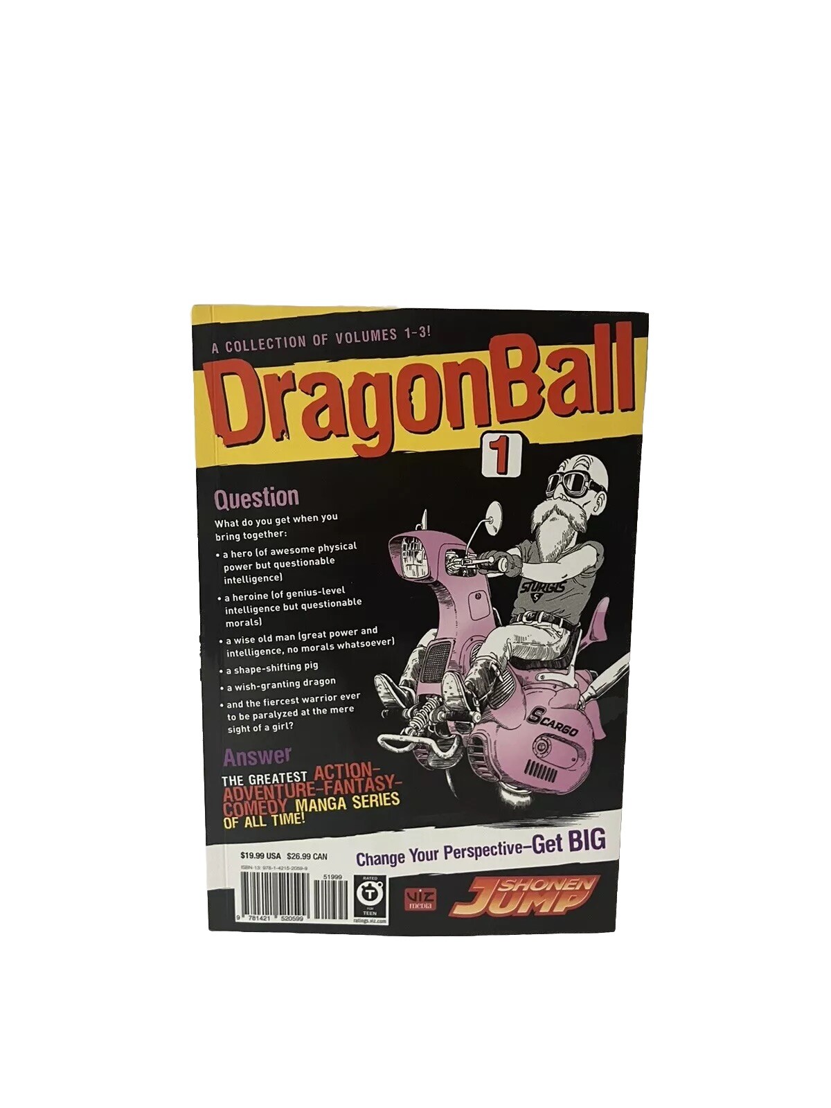 DragonBall Vol. 1 Manga by Akira Toriyama 3 Volumes in 1 Vizbig 2021 Paperback