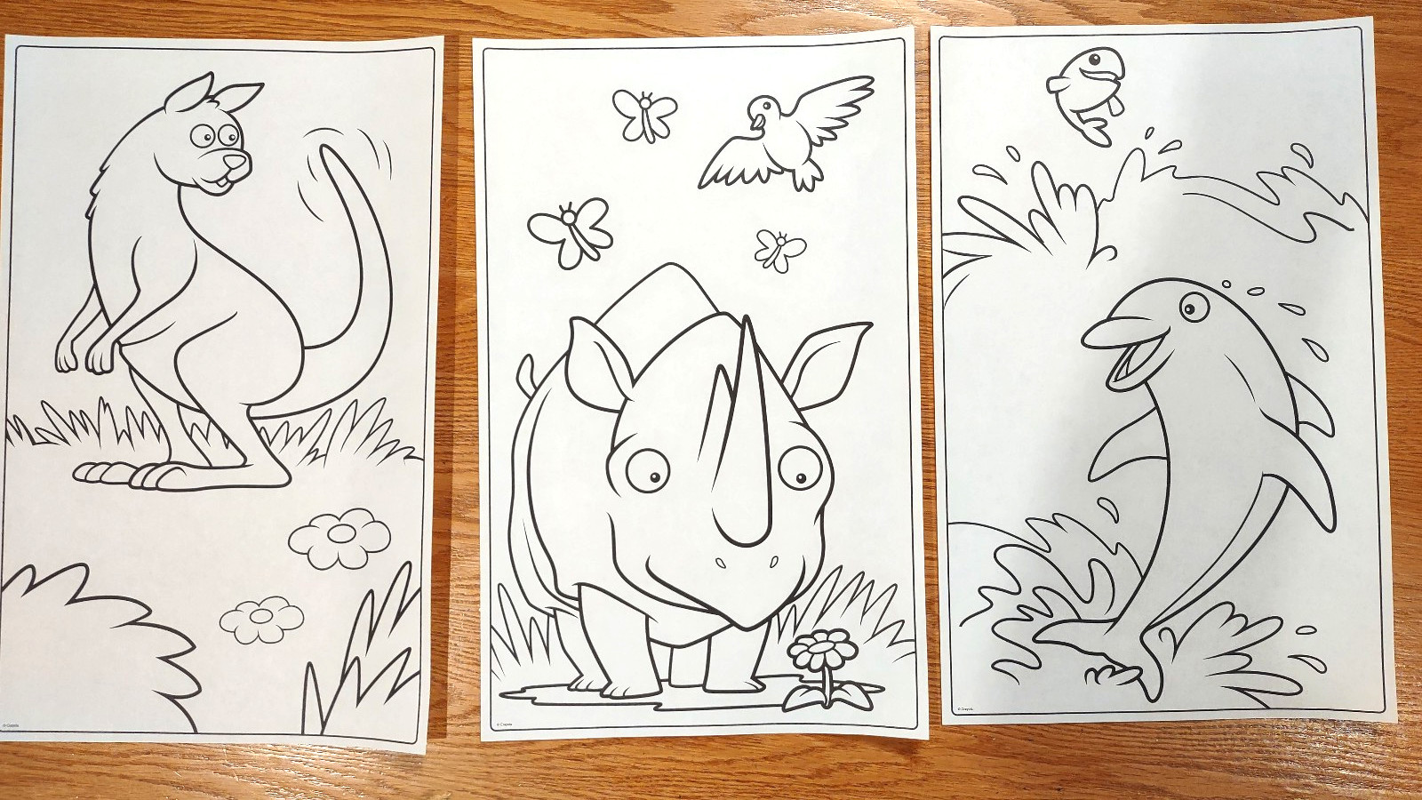 Crayola Giant 20 Coloring Pages Book Animals 10.5 in W X 17 in Long – 18 Pages