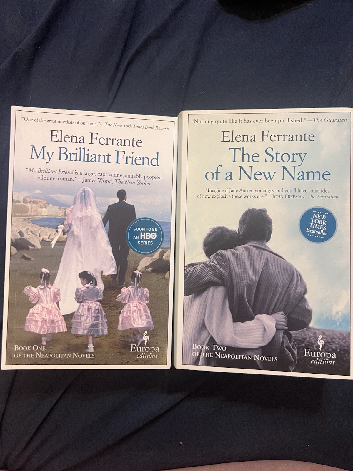 Elena Ferrante My Brilliant Friend AND The Story Of A New Name Neapolitan Books