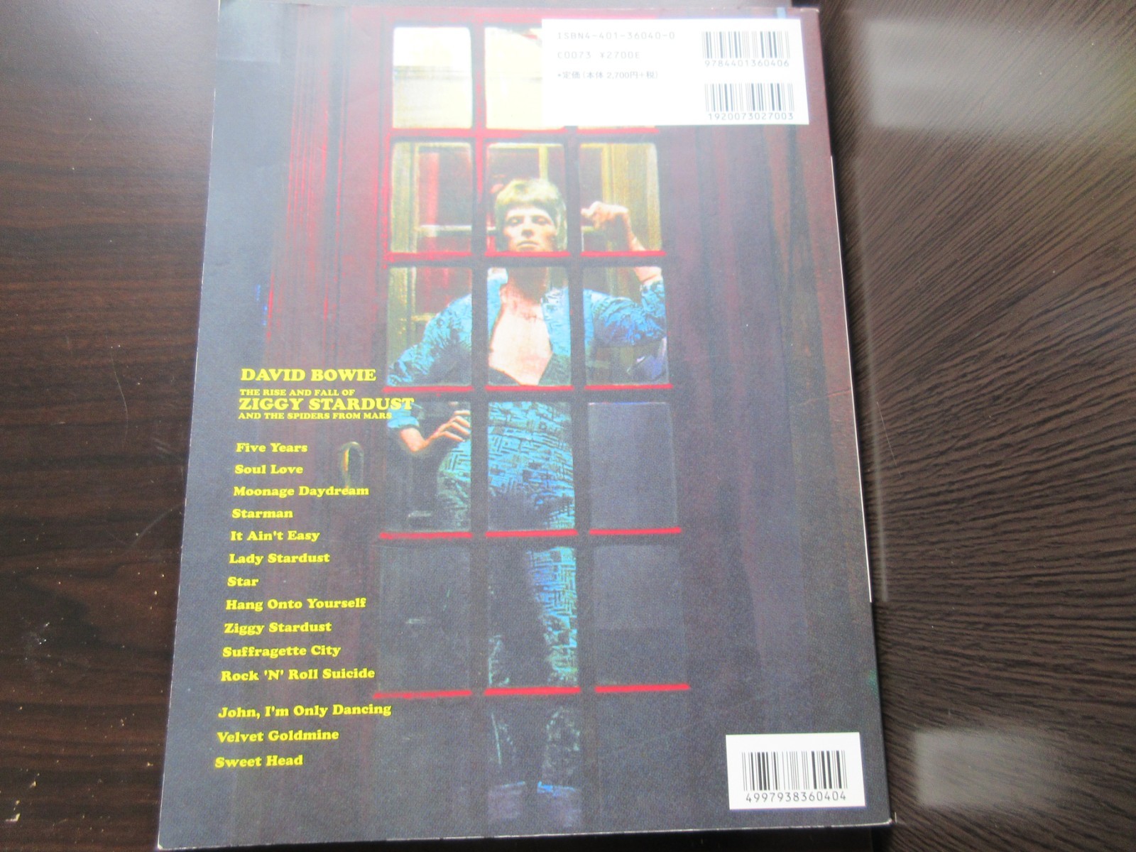 David Bowie Ziggy Stardust +3 Japan Band Score Song Book Guitar TAB Glam Ronson