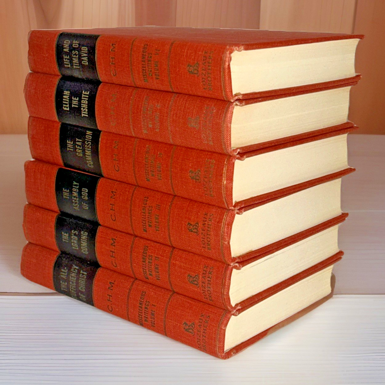 Miscellaneous Writings of C. H. Mackintosh ~ Volume 1-6 ~ Tenth Print ~ 1960