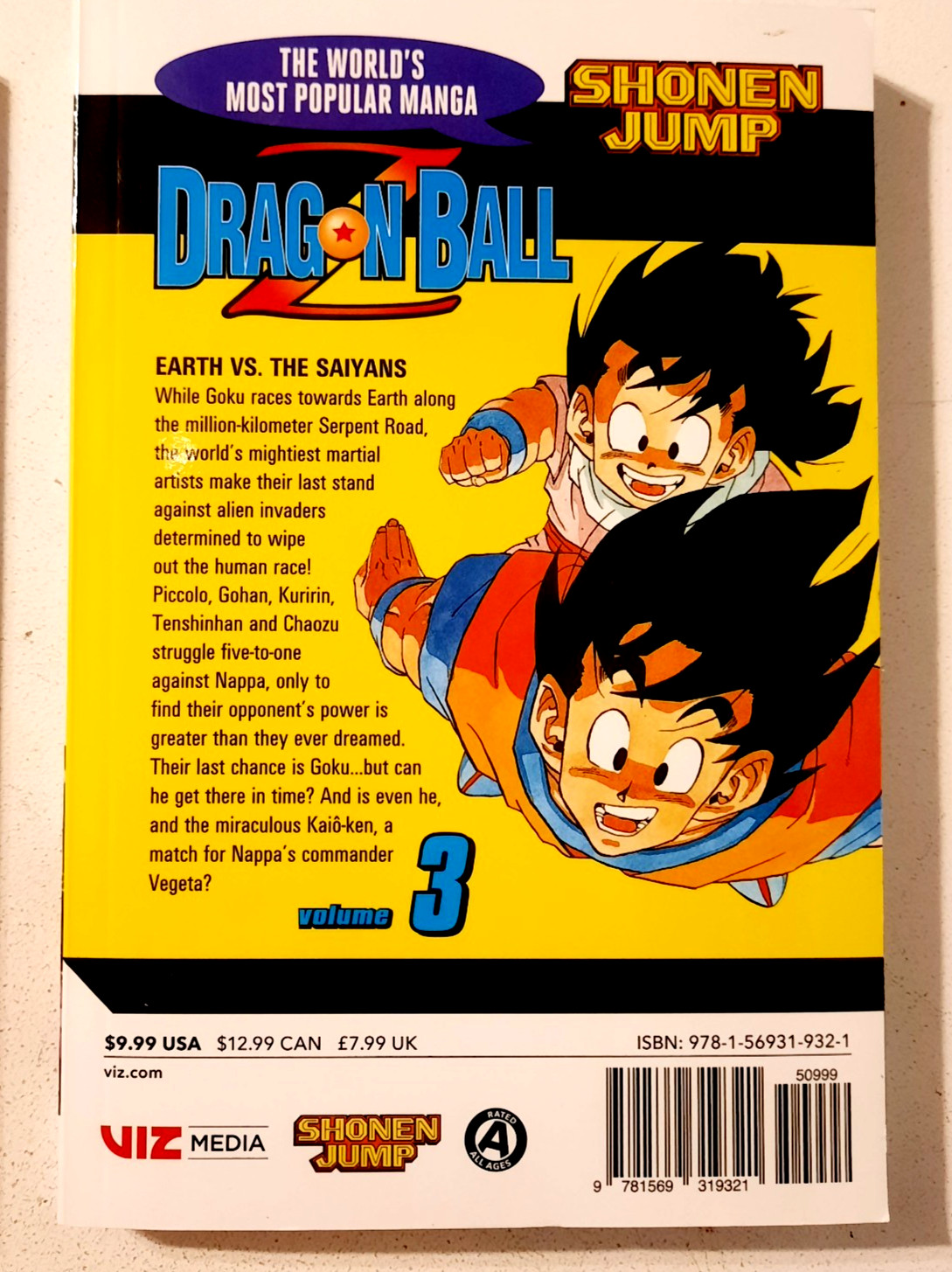 Dragon Ball Z, Volume 1, 2 & 3 Akira Toriyama Shonen Jump Manga Paperbacks