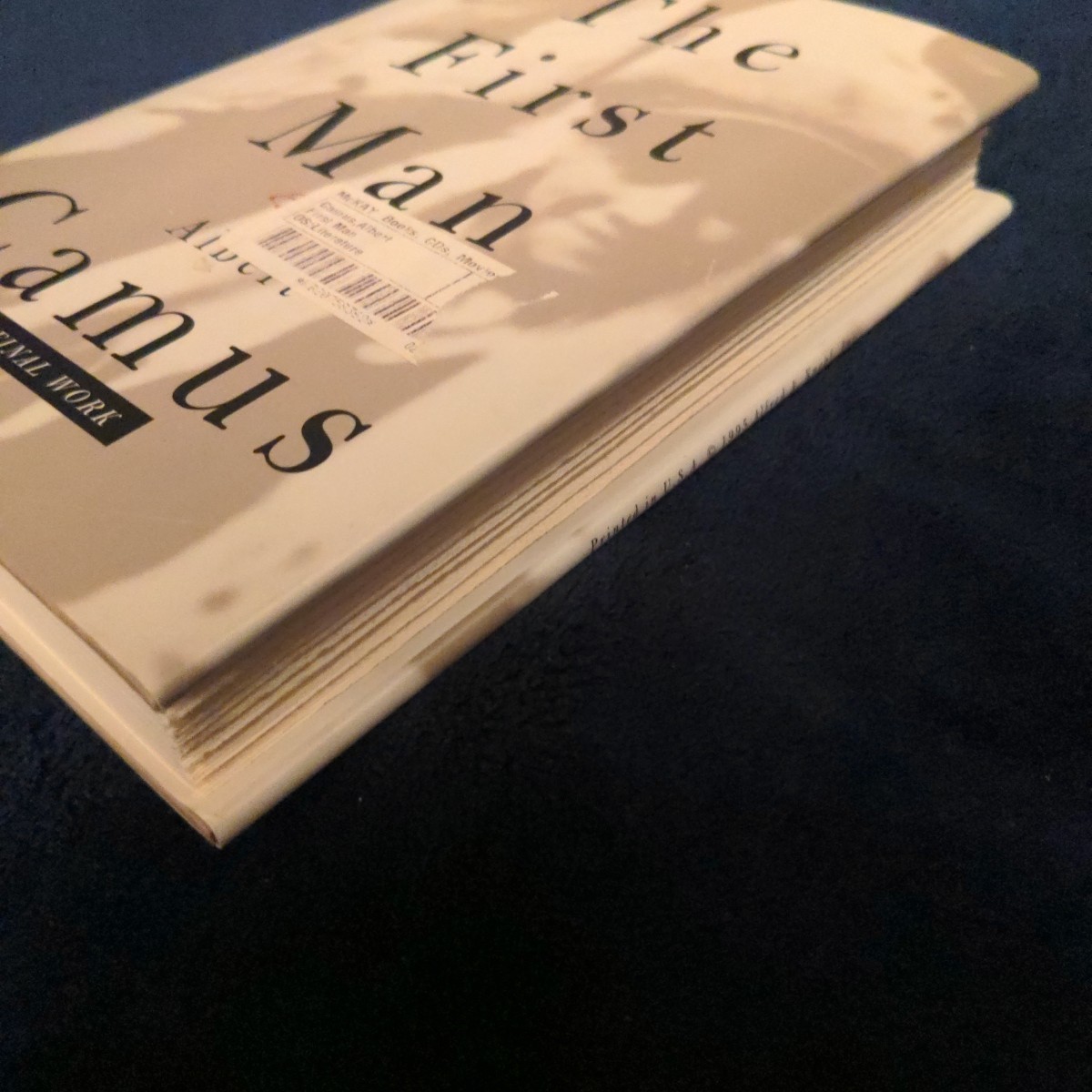 The First Man by Albert Camus – Hardcover Book – 2005 1st American Edition HCDJ