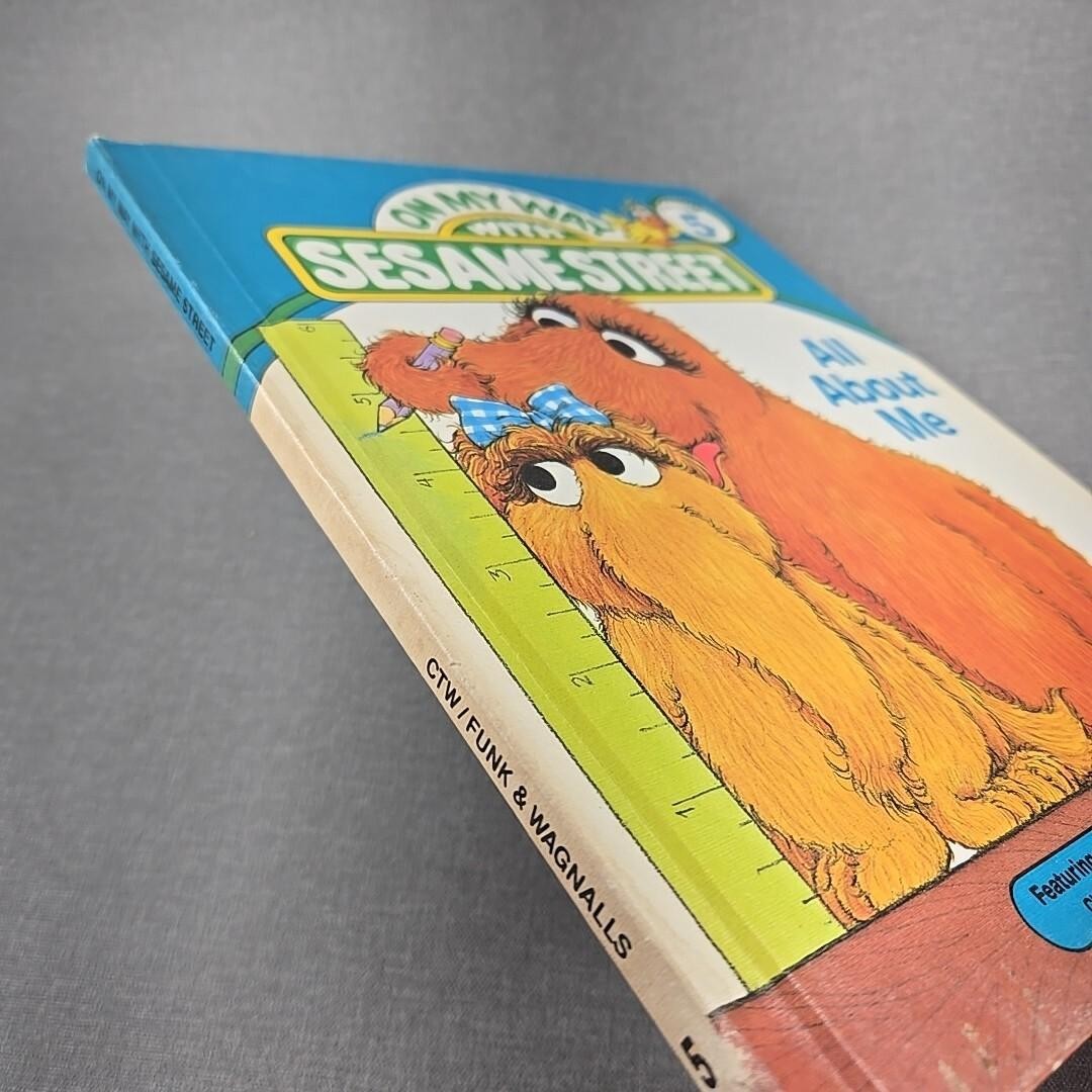 On My Way with Sesame Street Vol 5 All About Me 1989 Hardcover Childrens Book