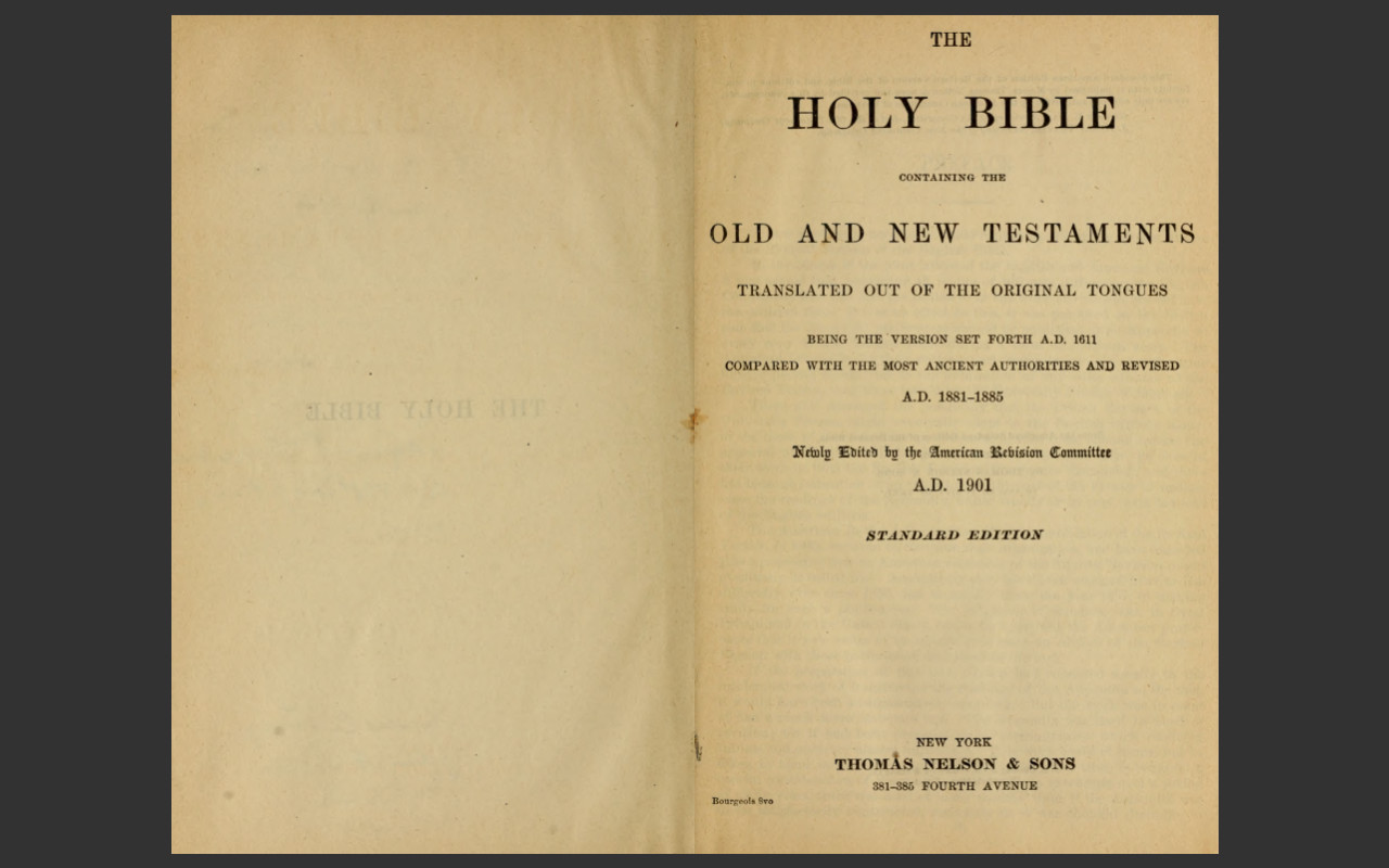 1901 American Standard Bible Version ASV Complete Old New Testament E-Book on CD