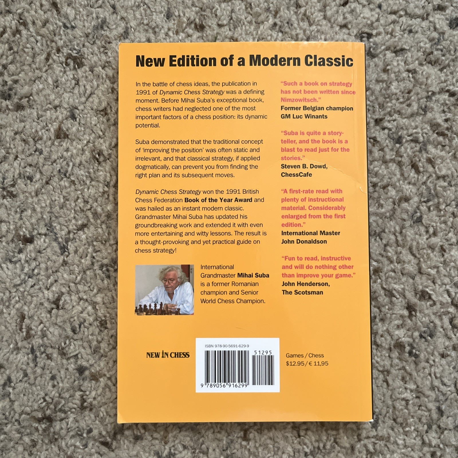 DYNAMIC CHESS STRATEGY By Mihai Suba *Great Condition*