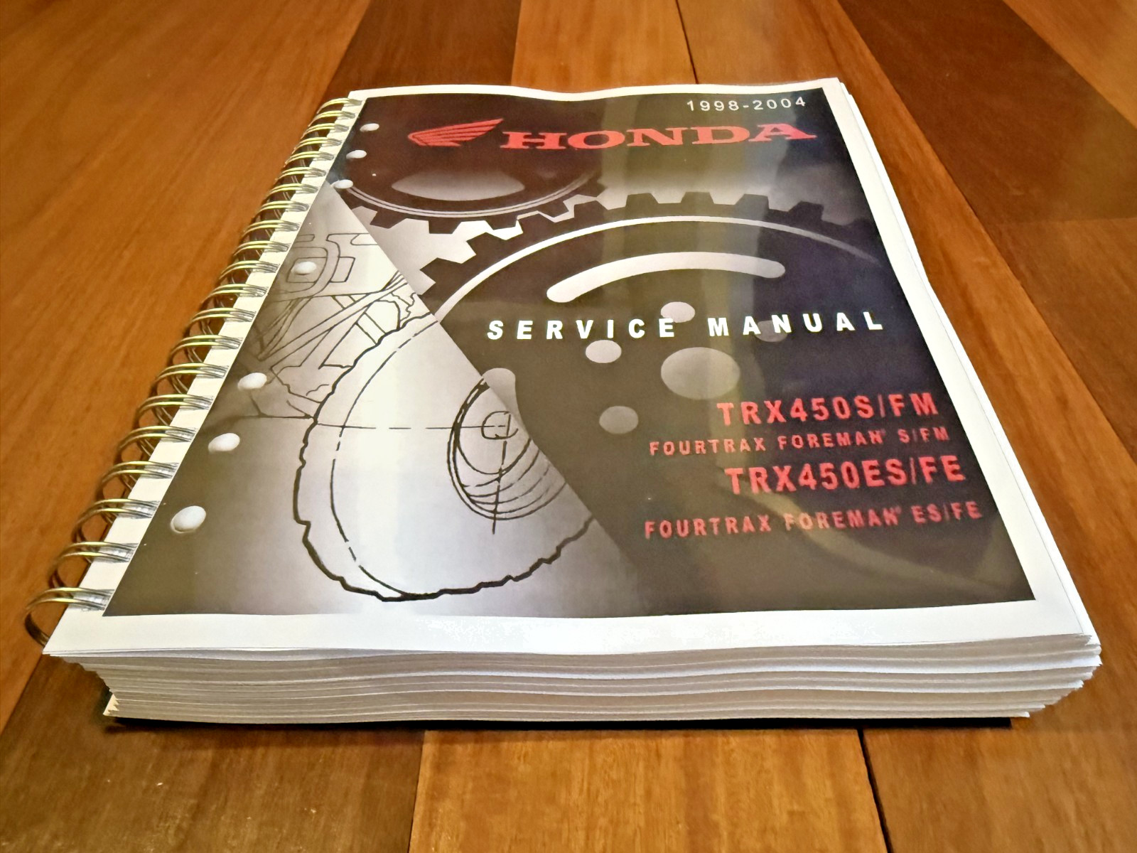 HONDA 1998-2004 TRX450S/FM TRX450ES/FE Foreman 450 Service Manual SECURED FOLDOU