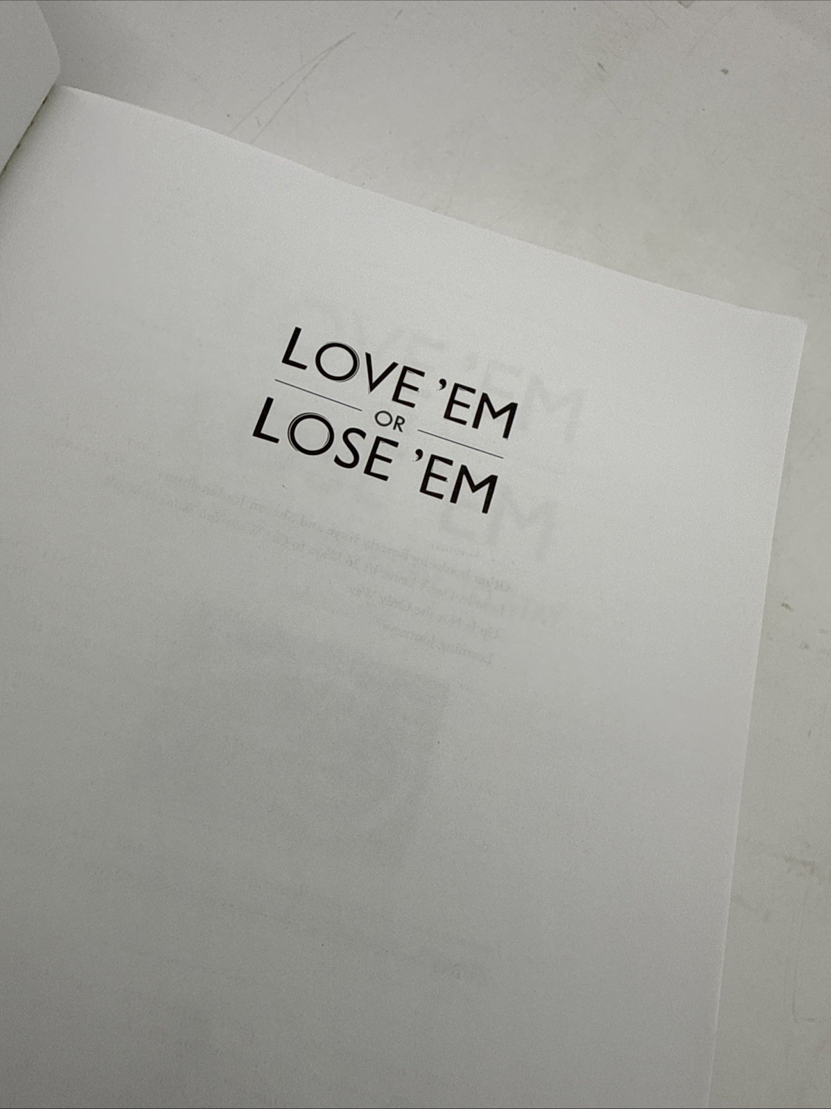 Love ‚Em or Lose ‚Em : Getting Good People to Stay by Sharon Jordan-Evans and…