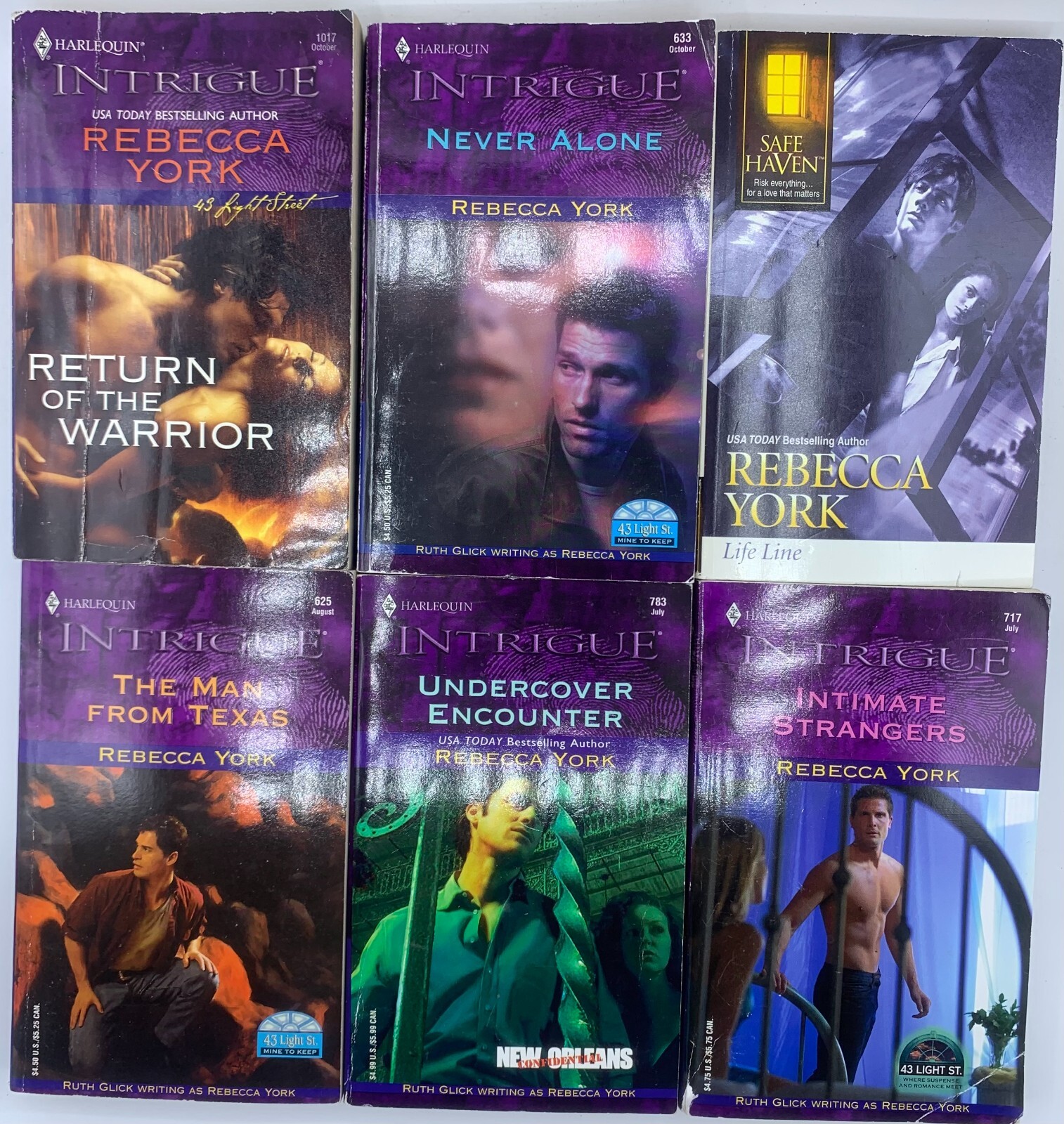 Breathtaking Romantic Suspense by Rebecca York Six Paperback