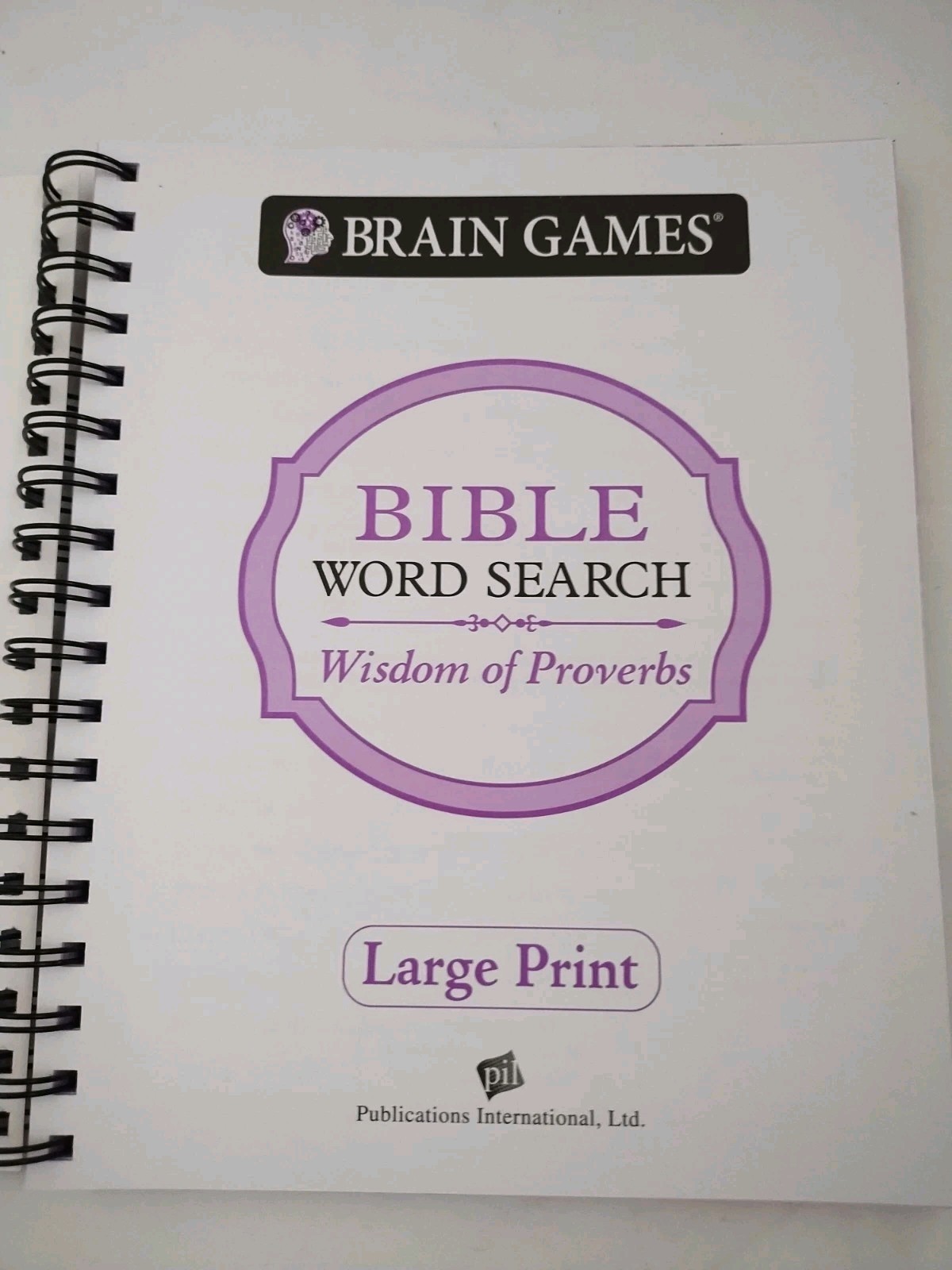 Brain Games – Bible Word Search: Wisdom of Proverbs Large Print Jesus Religion