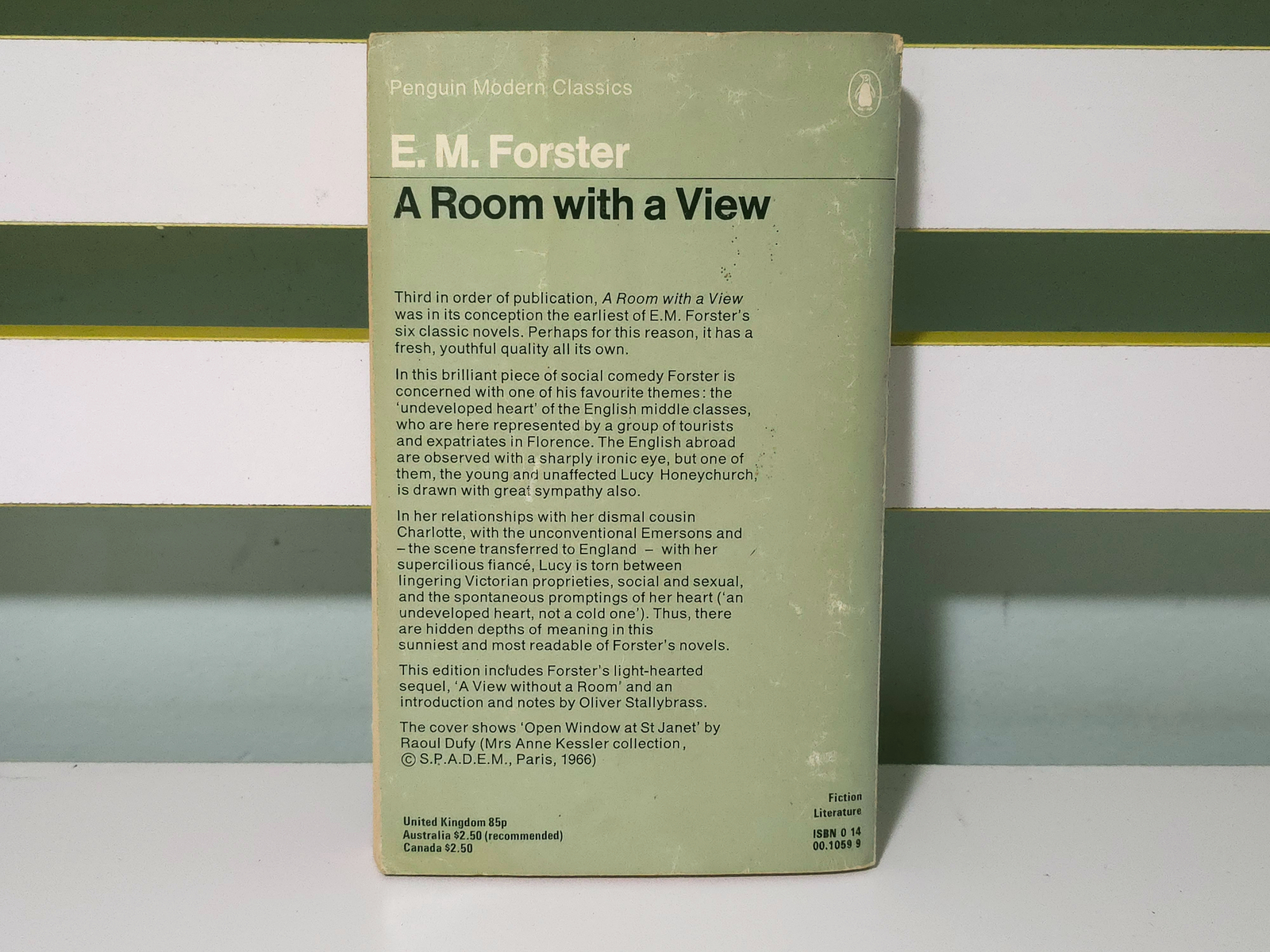 Penguin Modern Classics: A Room With a View! 1978 Book by E. M. Forster