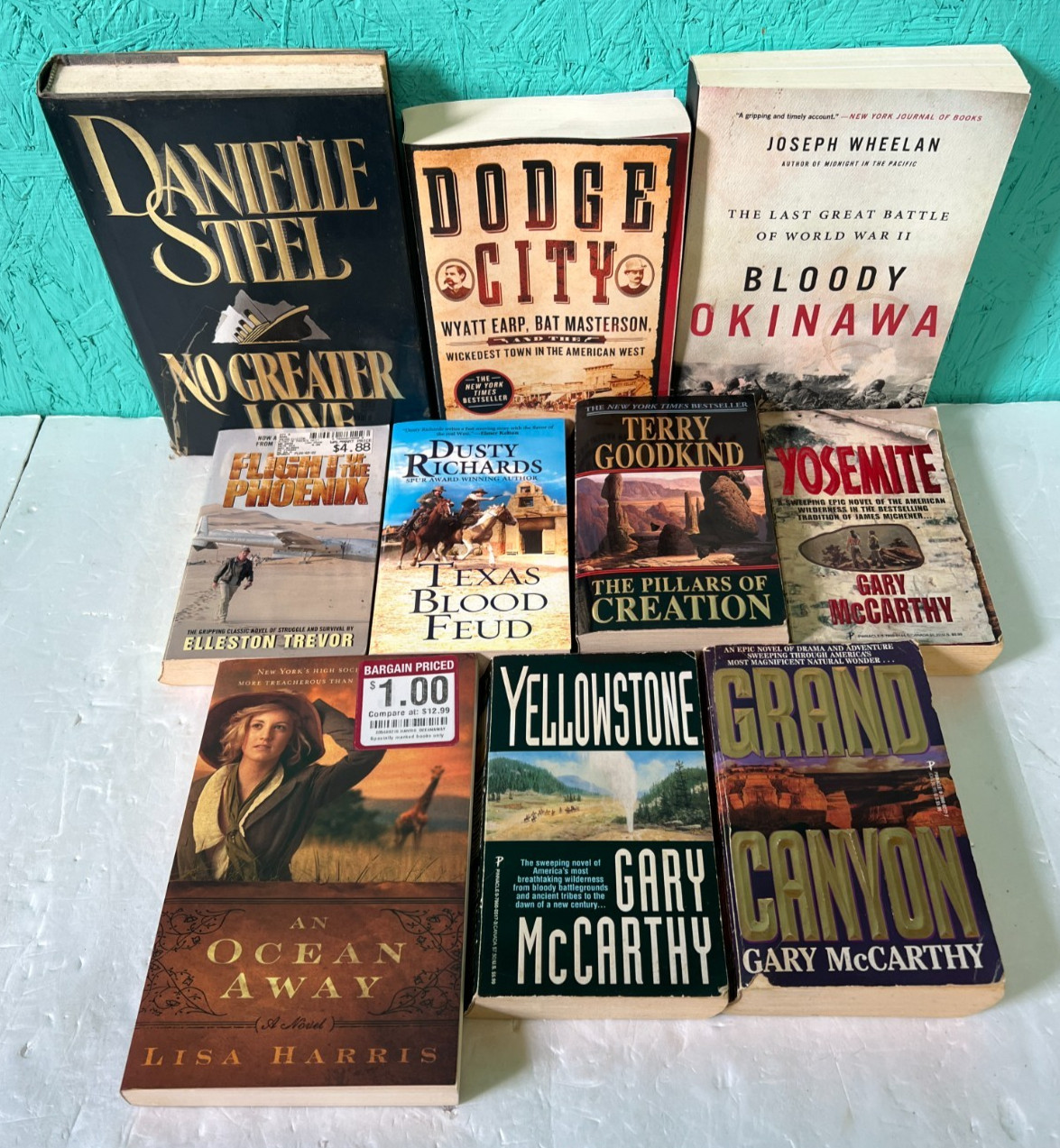 Western Adventure Historical Lot 10 Books Paperback Hardcover Book Yellowstone