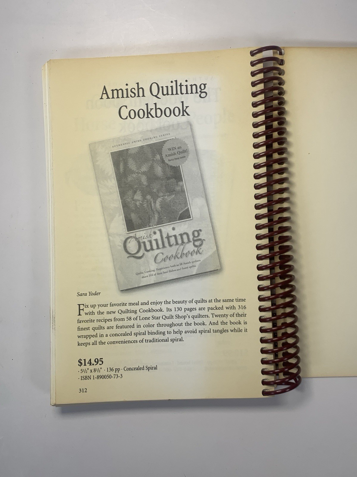 Cooking with the Horse & Buggy People II Amish Cookbook 2001 Spiral HC