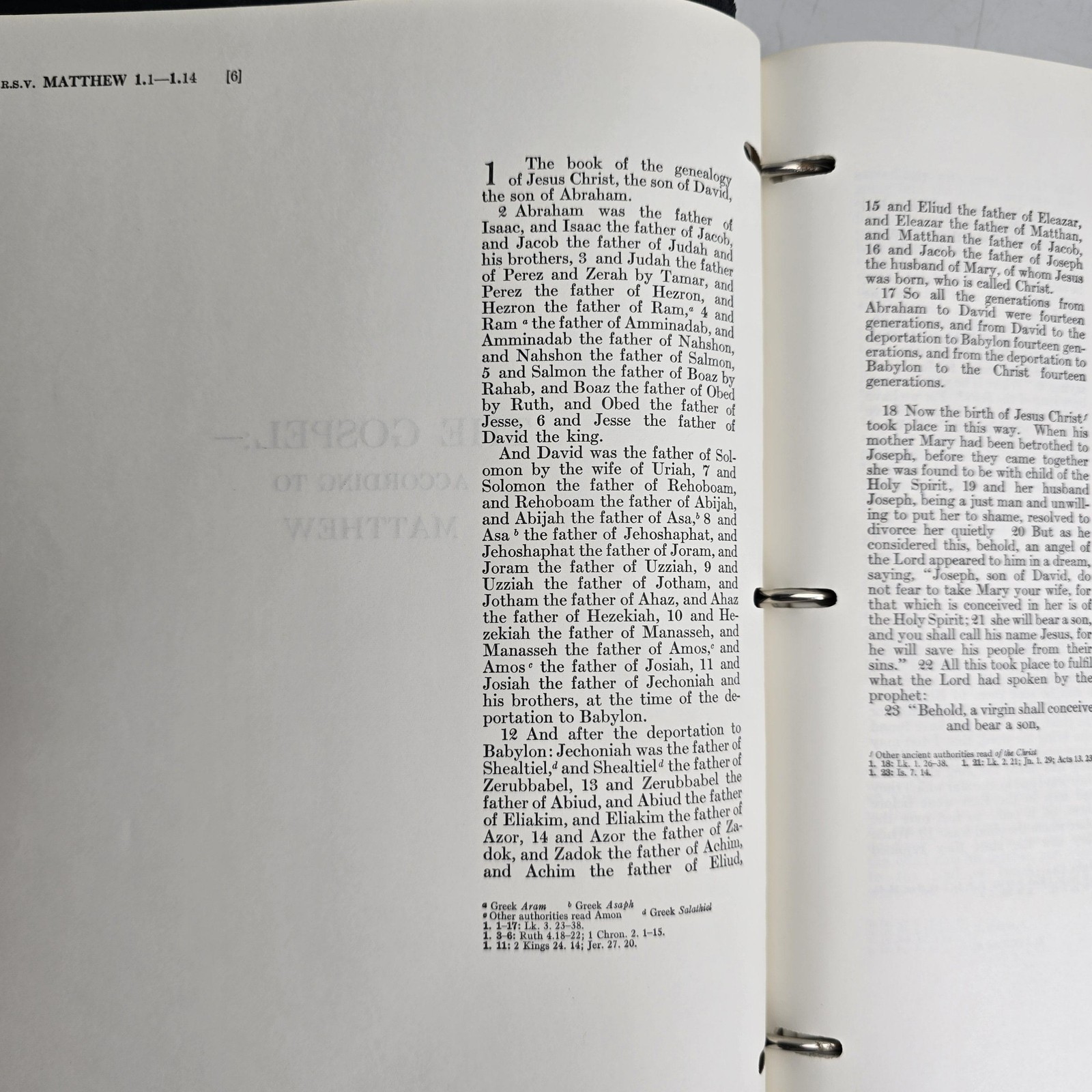 The New Covenant New Testament RSV Wide Margin 3 Ring Binder 1962 Looseleaf
