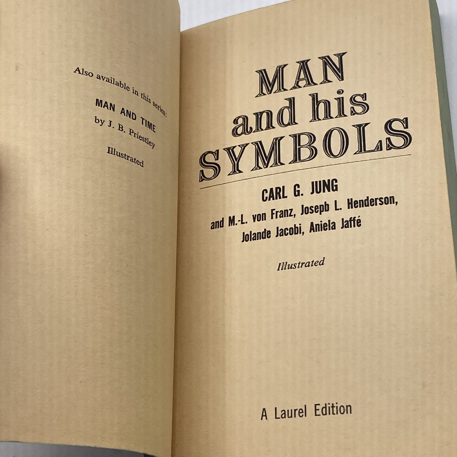 Vintage 1968 Man And His Symbols Carl G. Jung Paperback Book Dell Illustrated