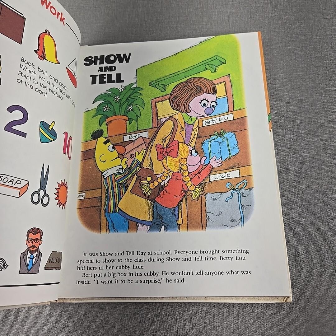 On My Way With Sesame Street Vol 3 Getting Ready For School 1989 Hardcover Book
