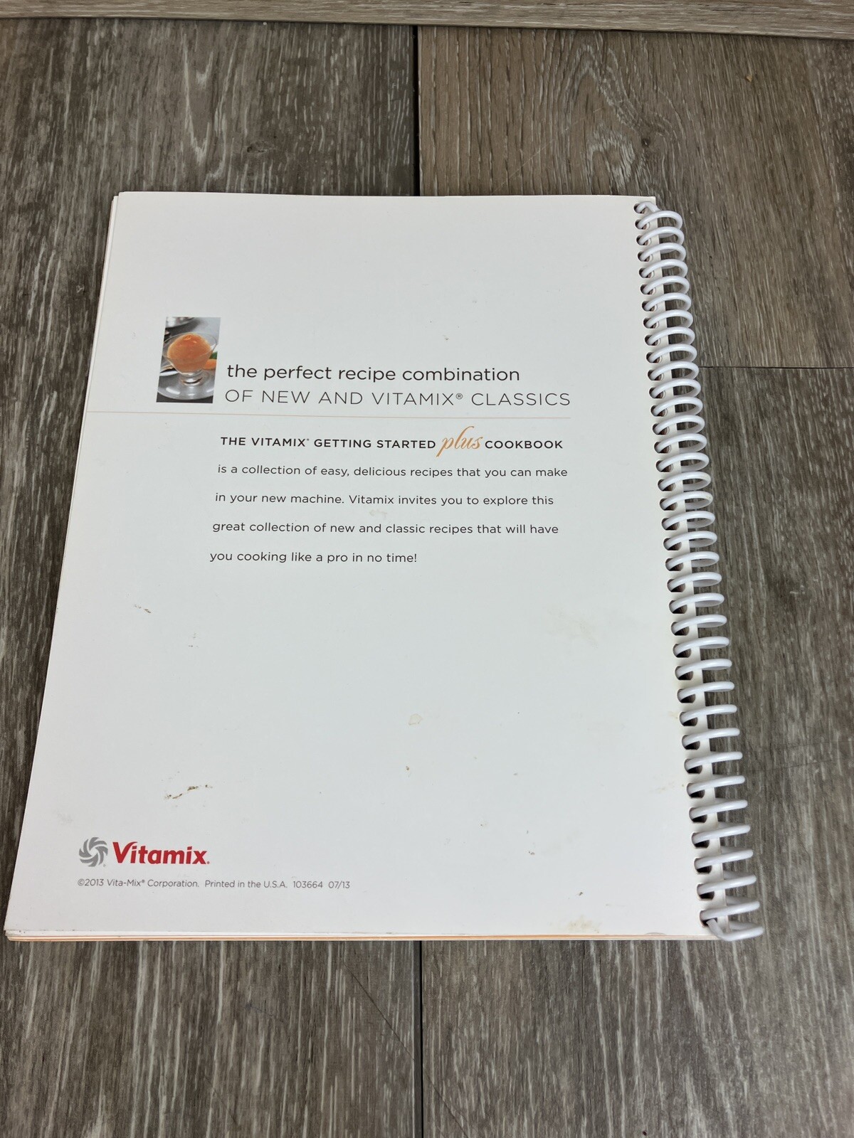 VITAMIX Getting Started Plus Blender Recipes & Manual Spiral Cookbook