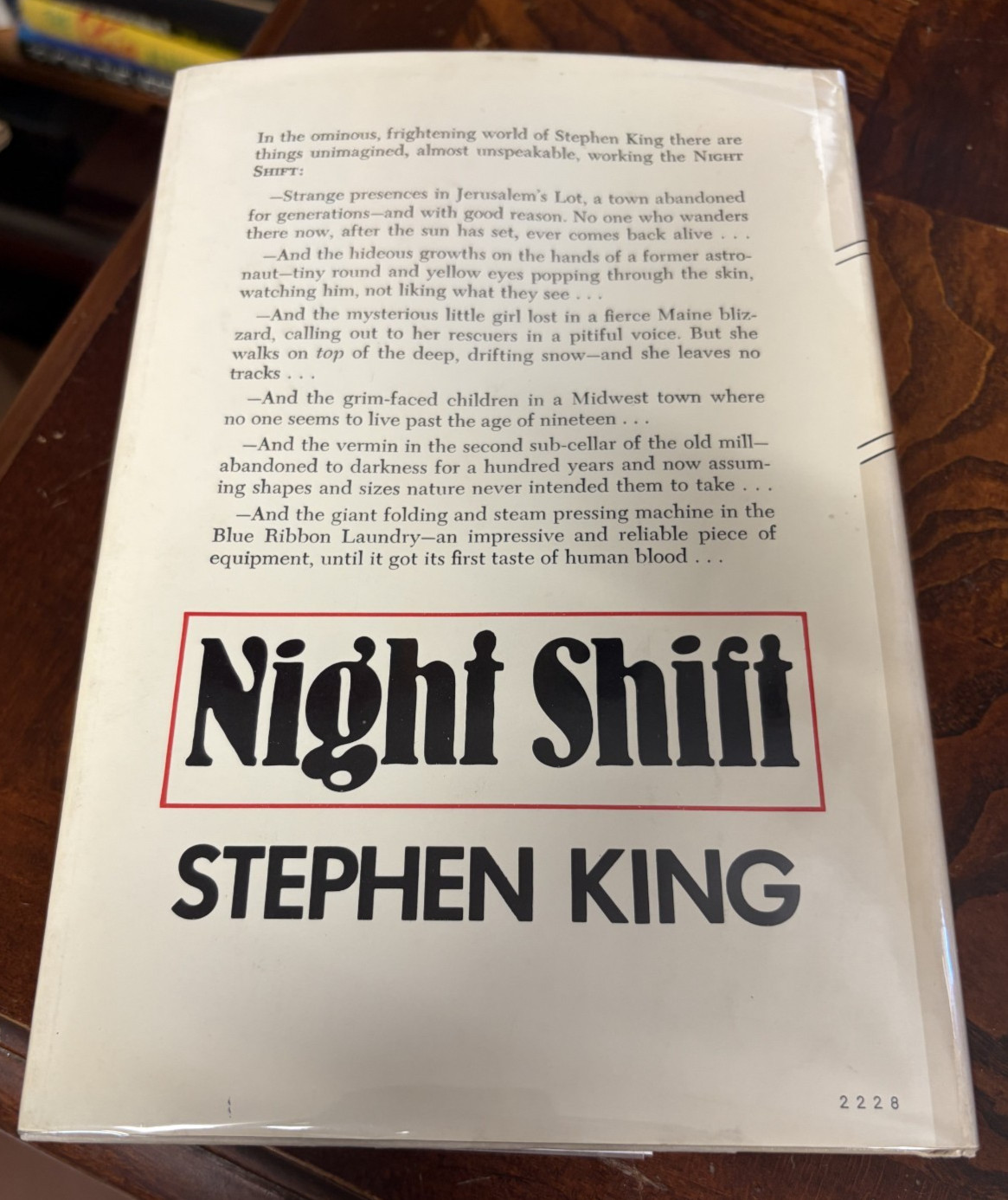 Night Shift by Stephen King HBDJ Book Club Edition
