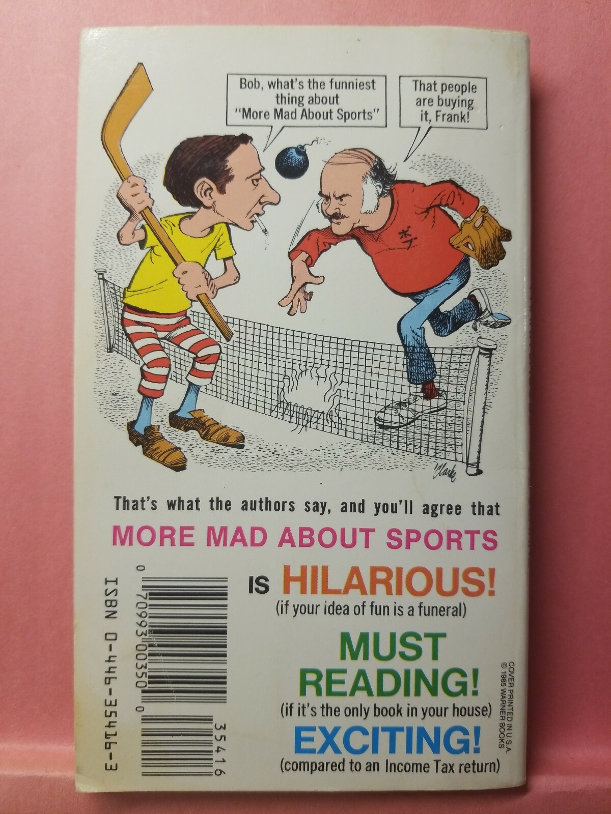 MAD Magazine Paperback Book: More MAD About Sports Warner 1988 6th Print G