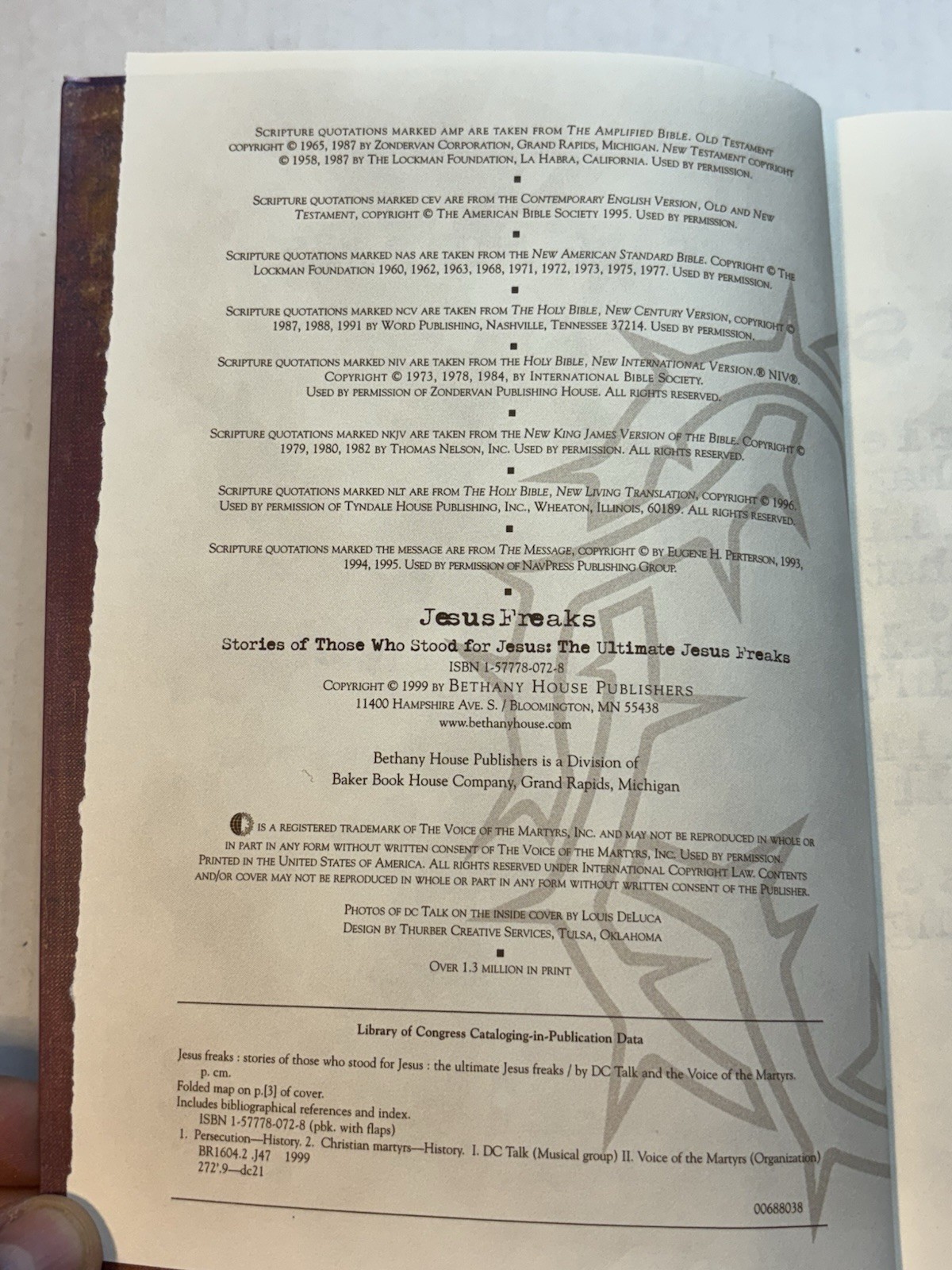 Jesus Freaks Book Stories of Jesus Voice of Martyrs 1999 Albury Pub