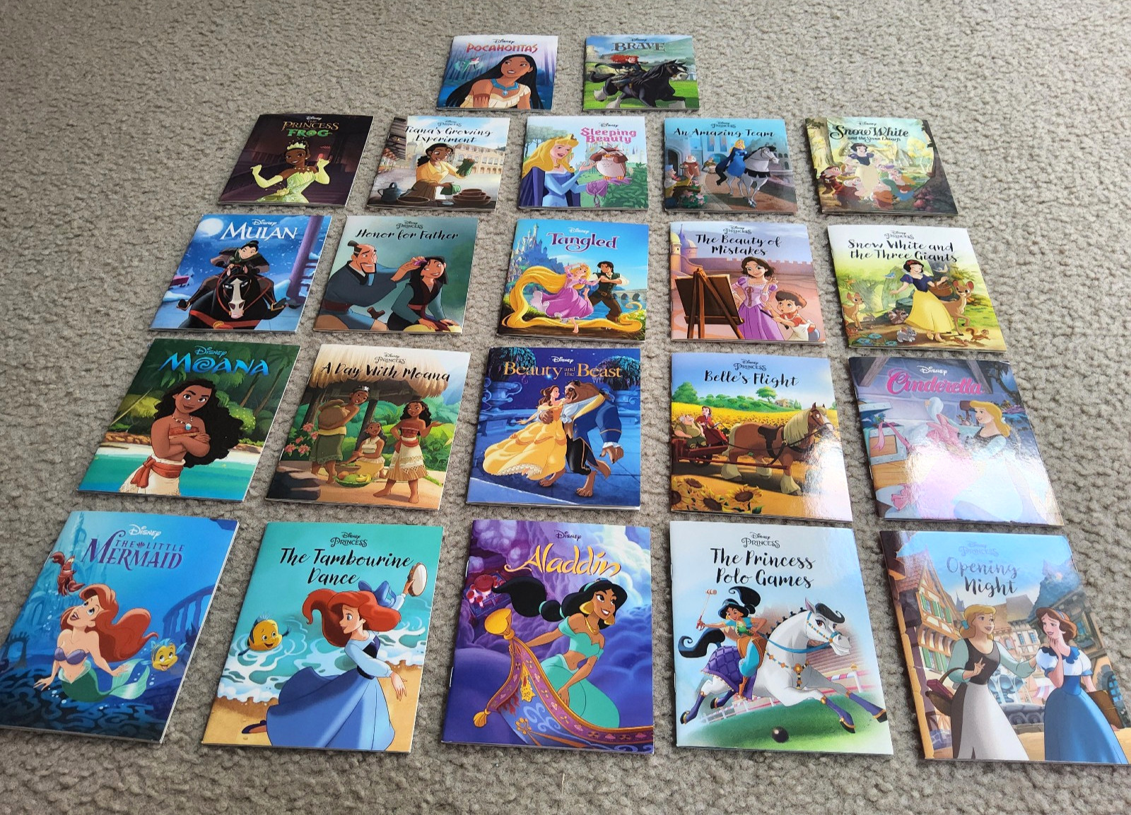 Disney Princess Mini Book Storybook Collection lot of 22 Autumn Publishing 2021