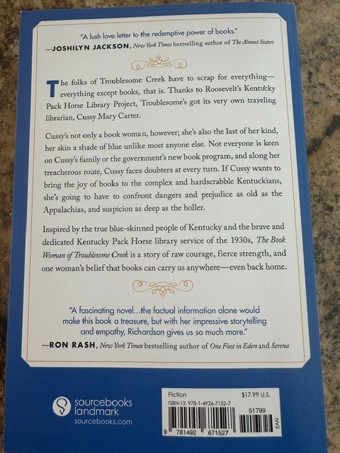Book Woman of Troublesome Creek : A Novel by Kim Michele Richardson (2019, Trade