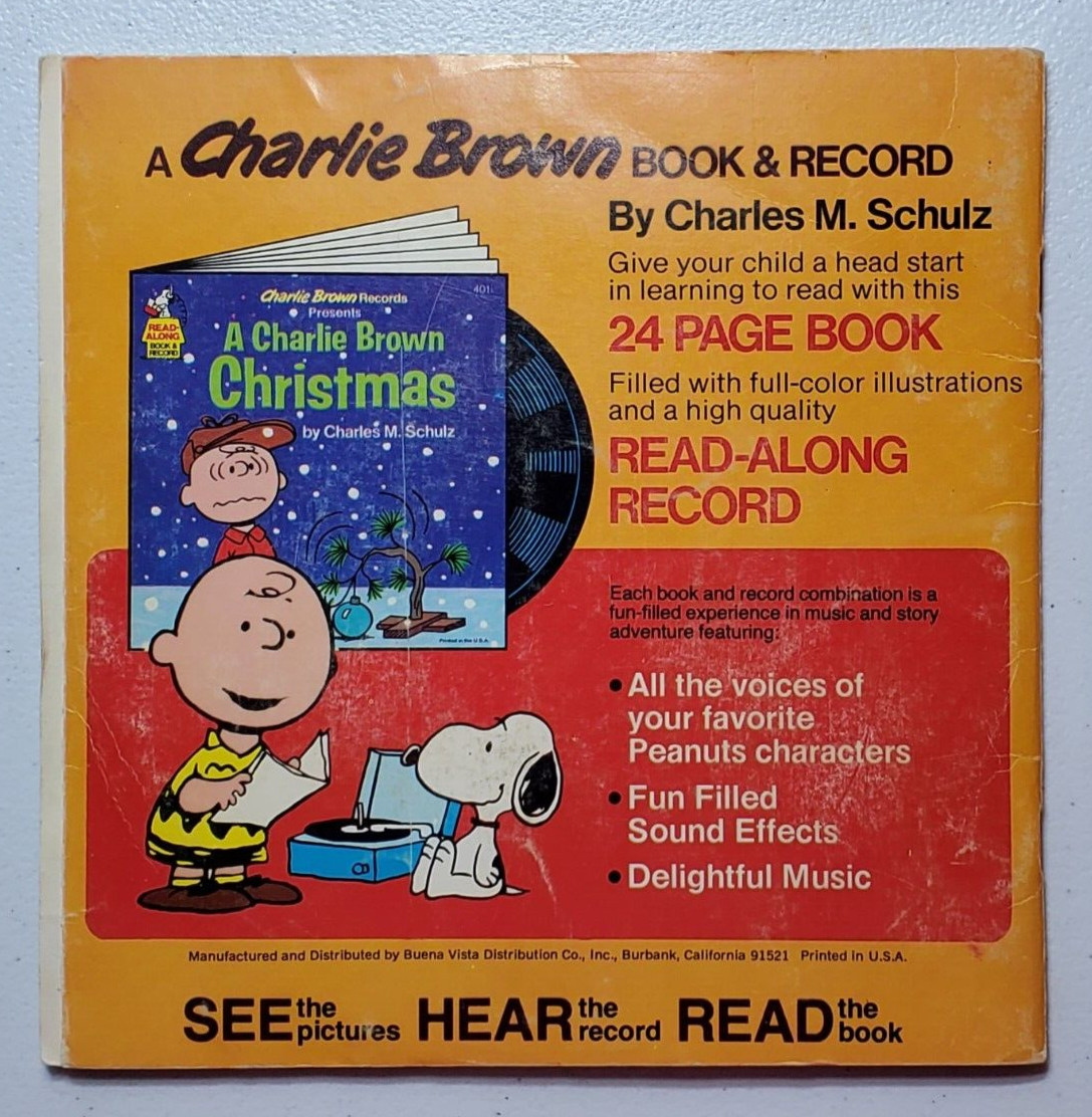 Vintage Read Along Book And Record He’s Your Dog Charlie Brown