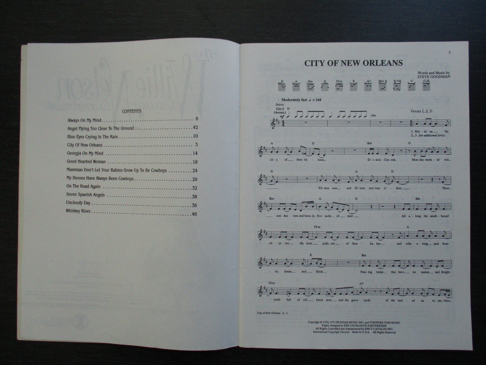 Willie Nelson Songbook : Authentic Guitar TAB by Willie Nelson (1995, Trade…