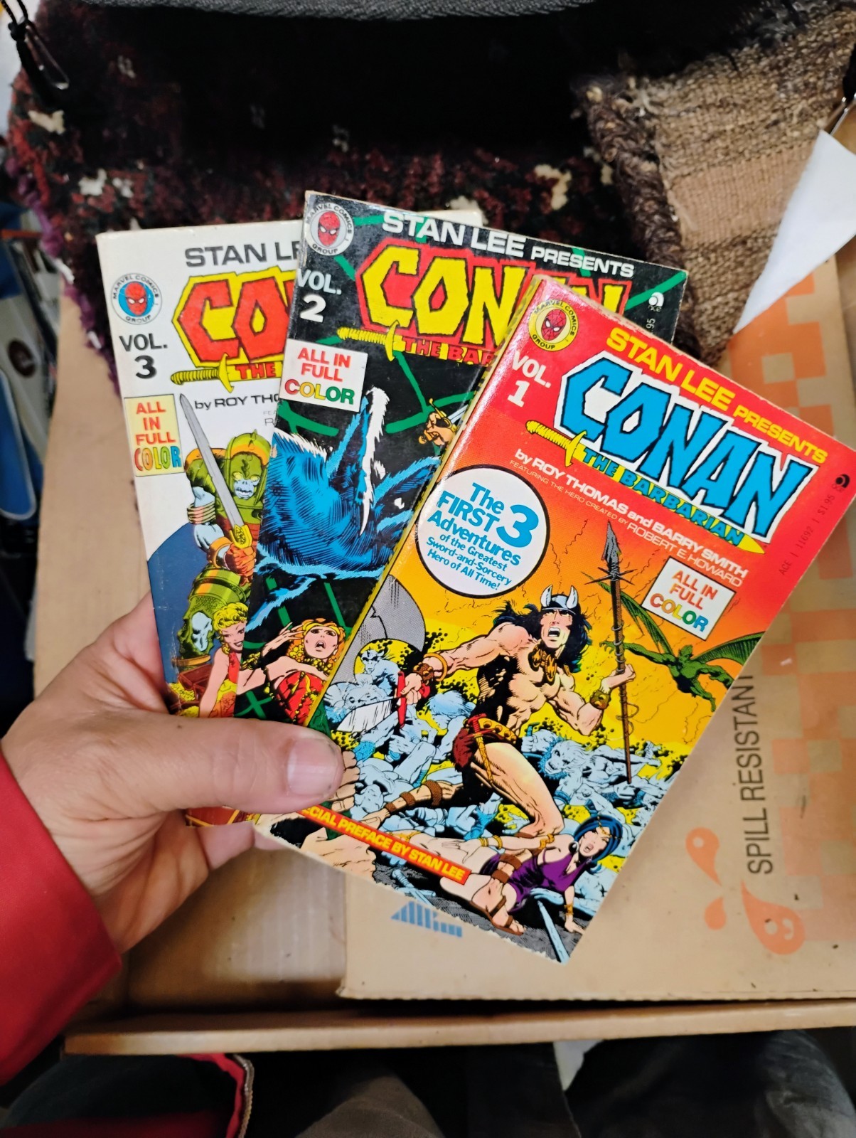 Stan Lee presents CONAN THE BARBARIAN VOL 1, 2 & 3 By Roy Thomas & Barry Smith