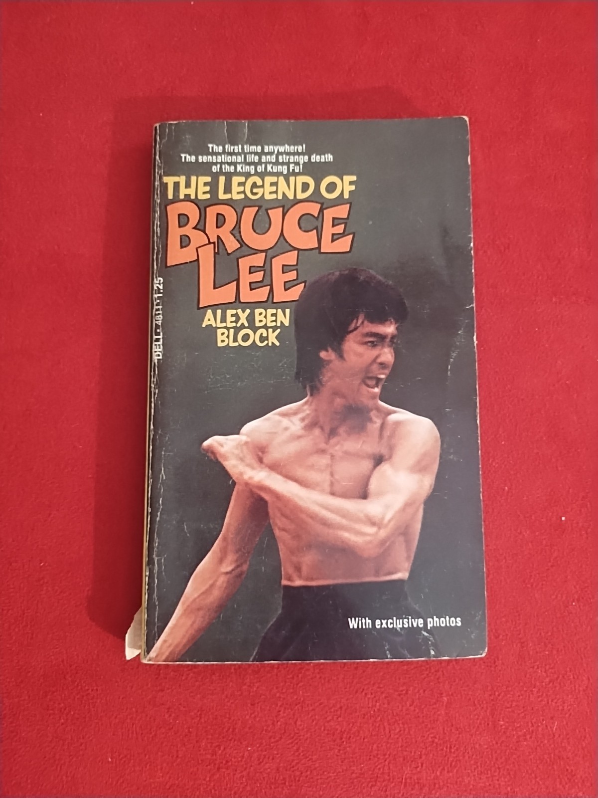 Legend of BRUCE LEE by Alex Ben Block 1974 Dell Paperback VG