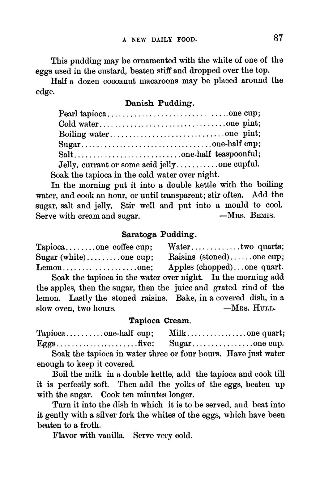 1885 A New Daily Food Vintage Cook Book 129 Pages