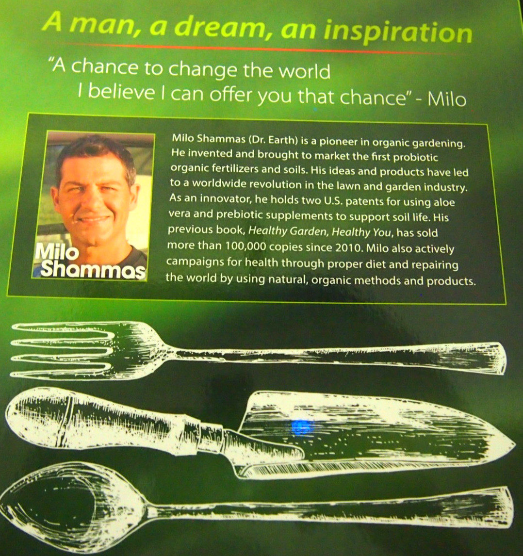 Dr. Earth Home Grown Food By Milo Shammas-Paperback 221 Pages-First Edition