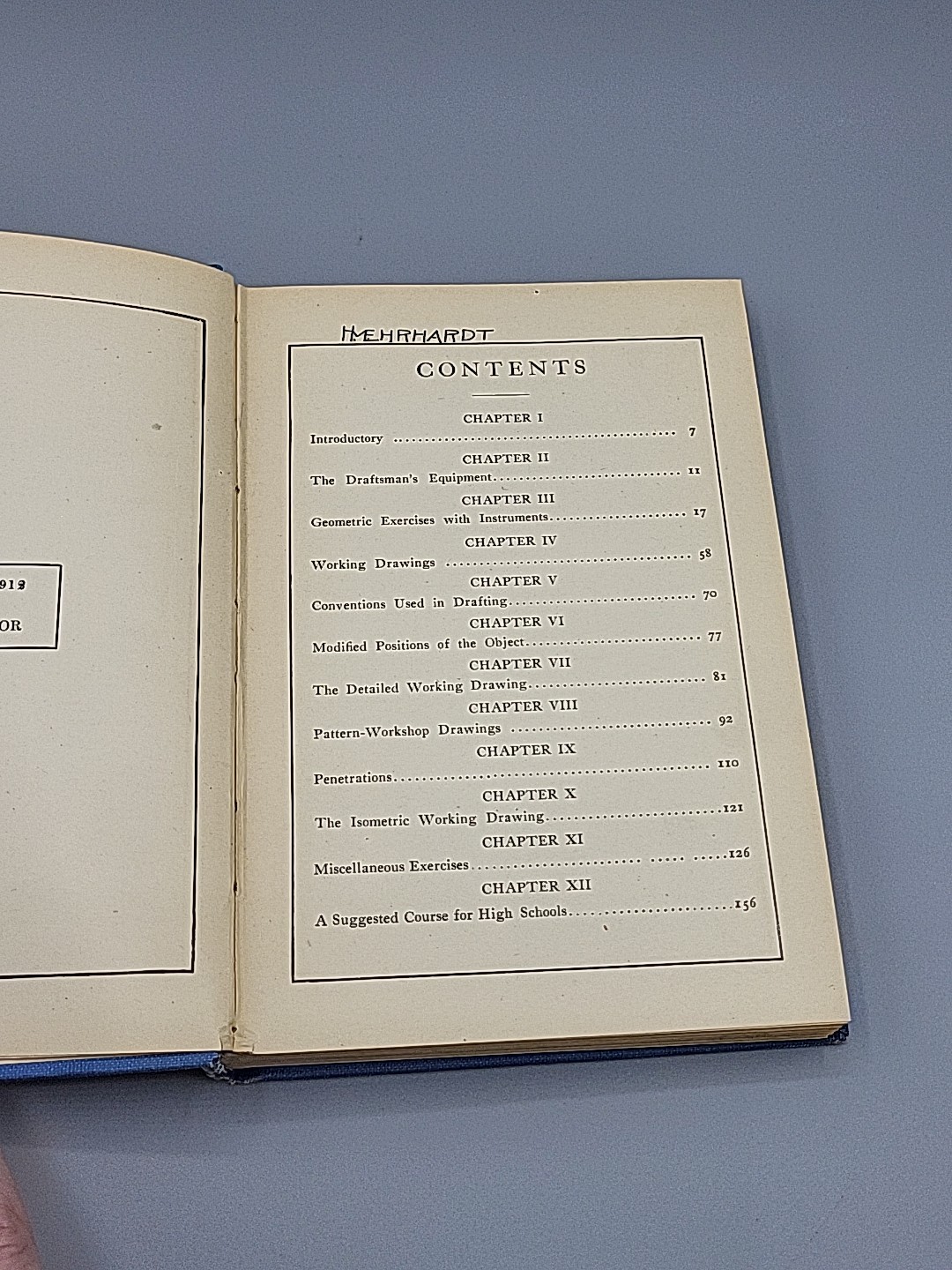 A PRACTICAL COURSE IN MECHANICAL DRAWING – WILLIAM F WILLARD HARDCOVER BOOK 1912