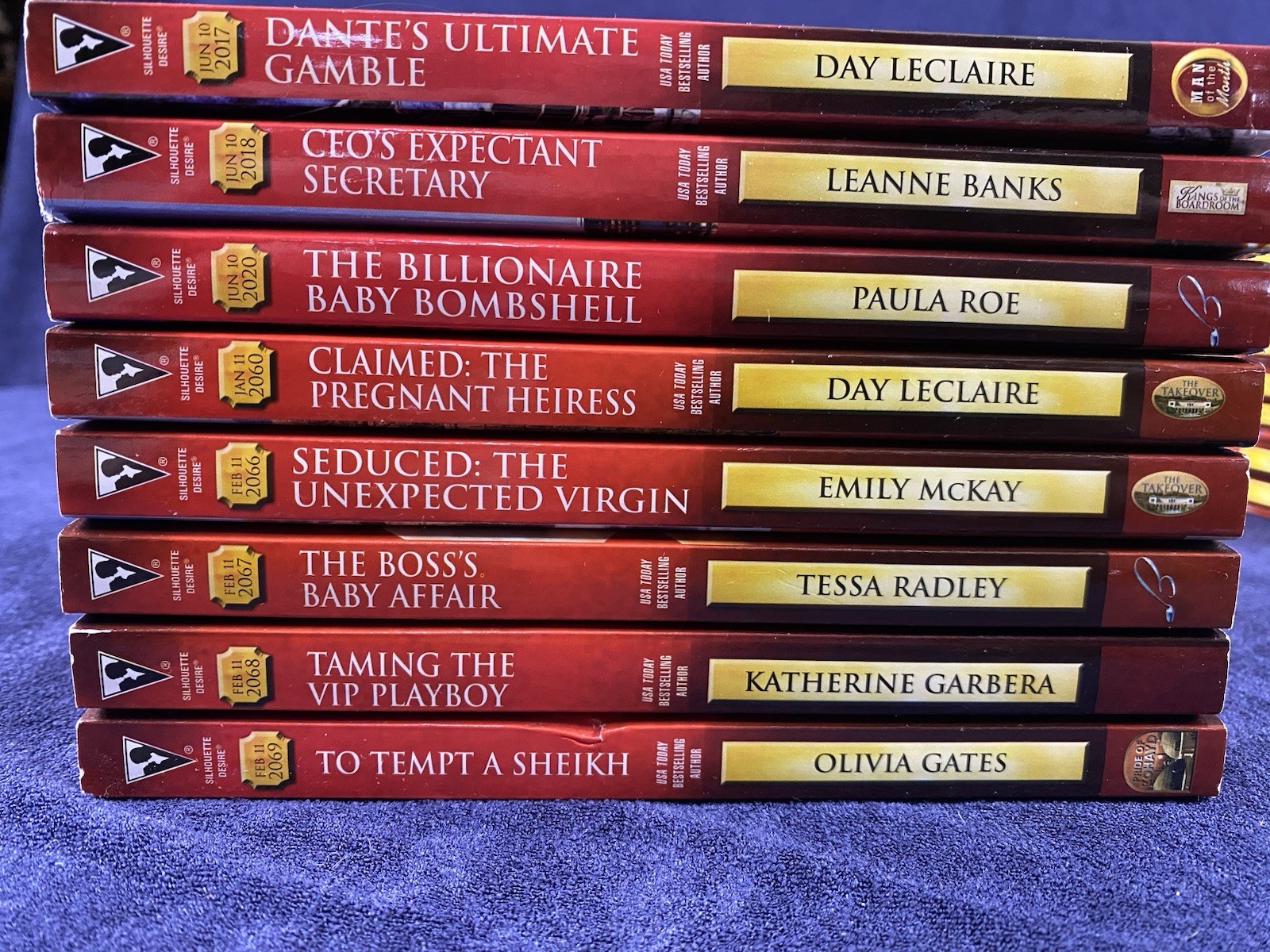 Silhouette Desire Romance Novels Lot of 15 (See photos for titles)