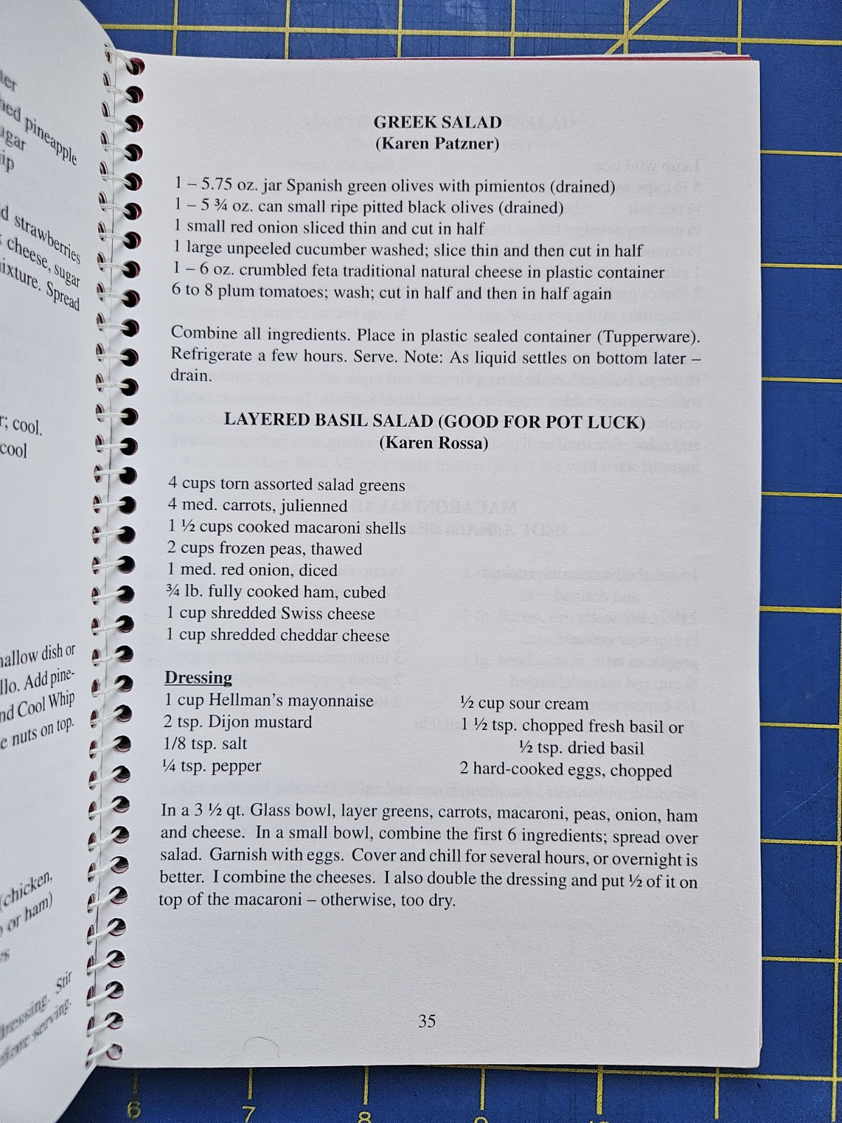 1998 Arcadia Holiday Cookbook Wisconsin 88 Pages Spiral Community Recipes
