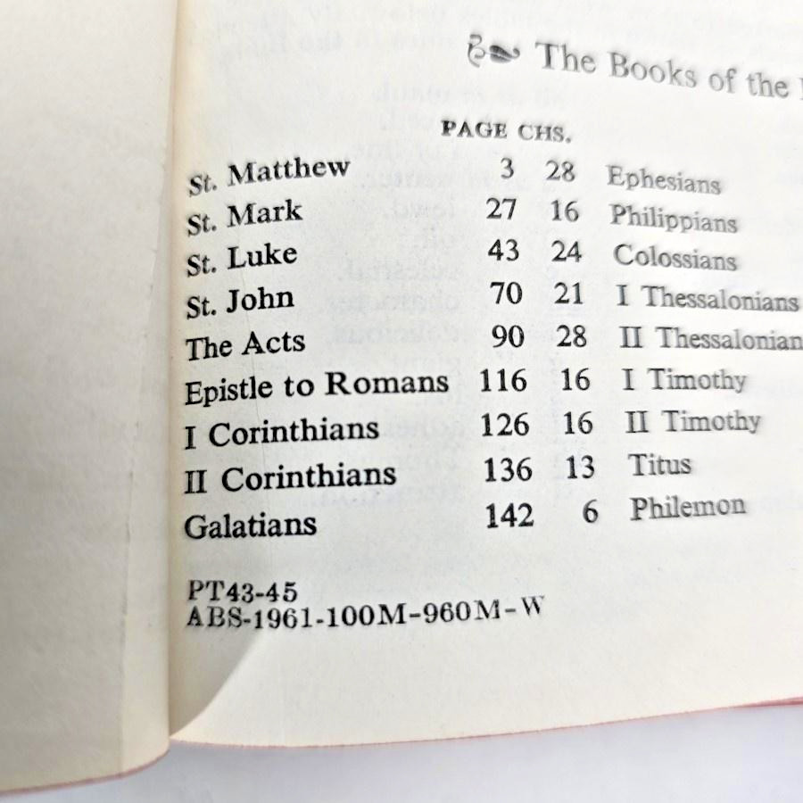 Holy Bible KJV King James Black American Bible Society 1961 Maps Book Vintage