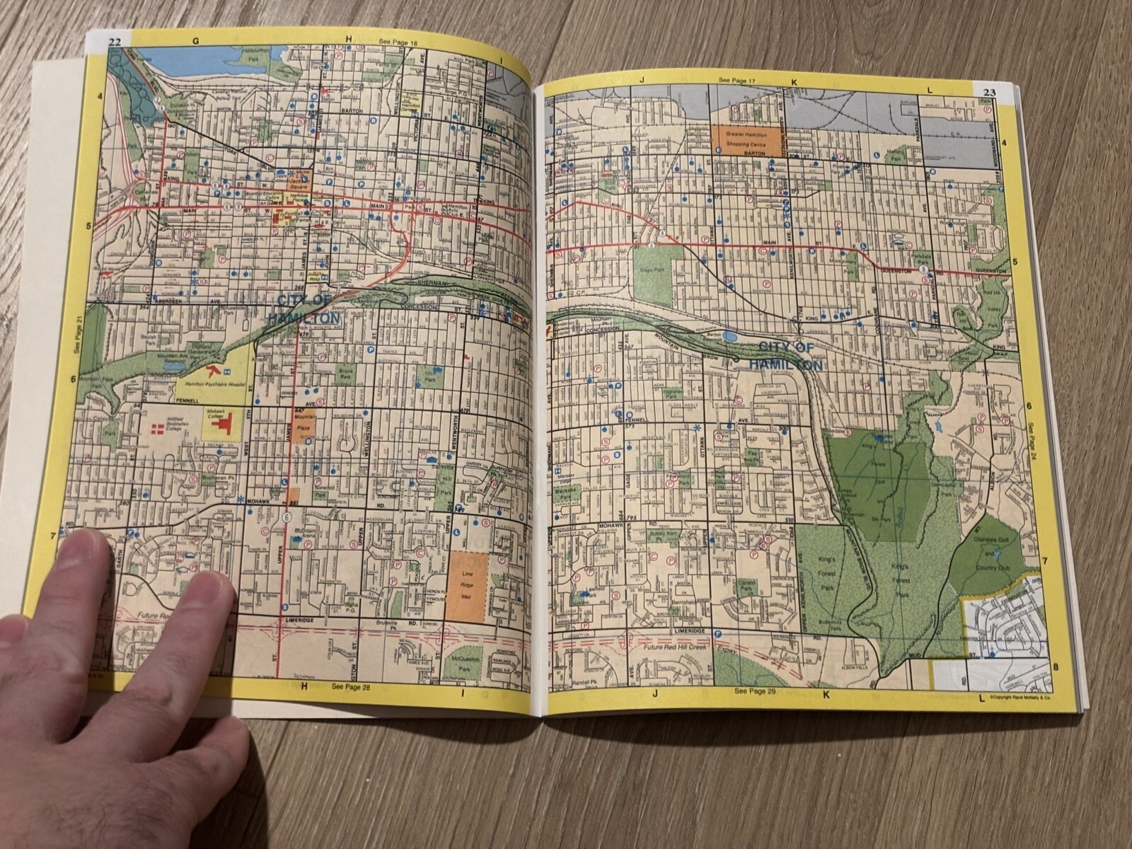 Rand McNally Hamilton Niagara Region Ontario street atlas guide Canada