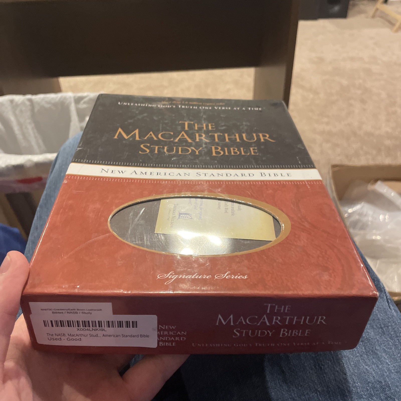 MacArthur Study Bible by John F. MacArthur (2014, Imitation Leather)