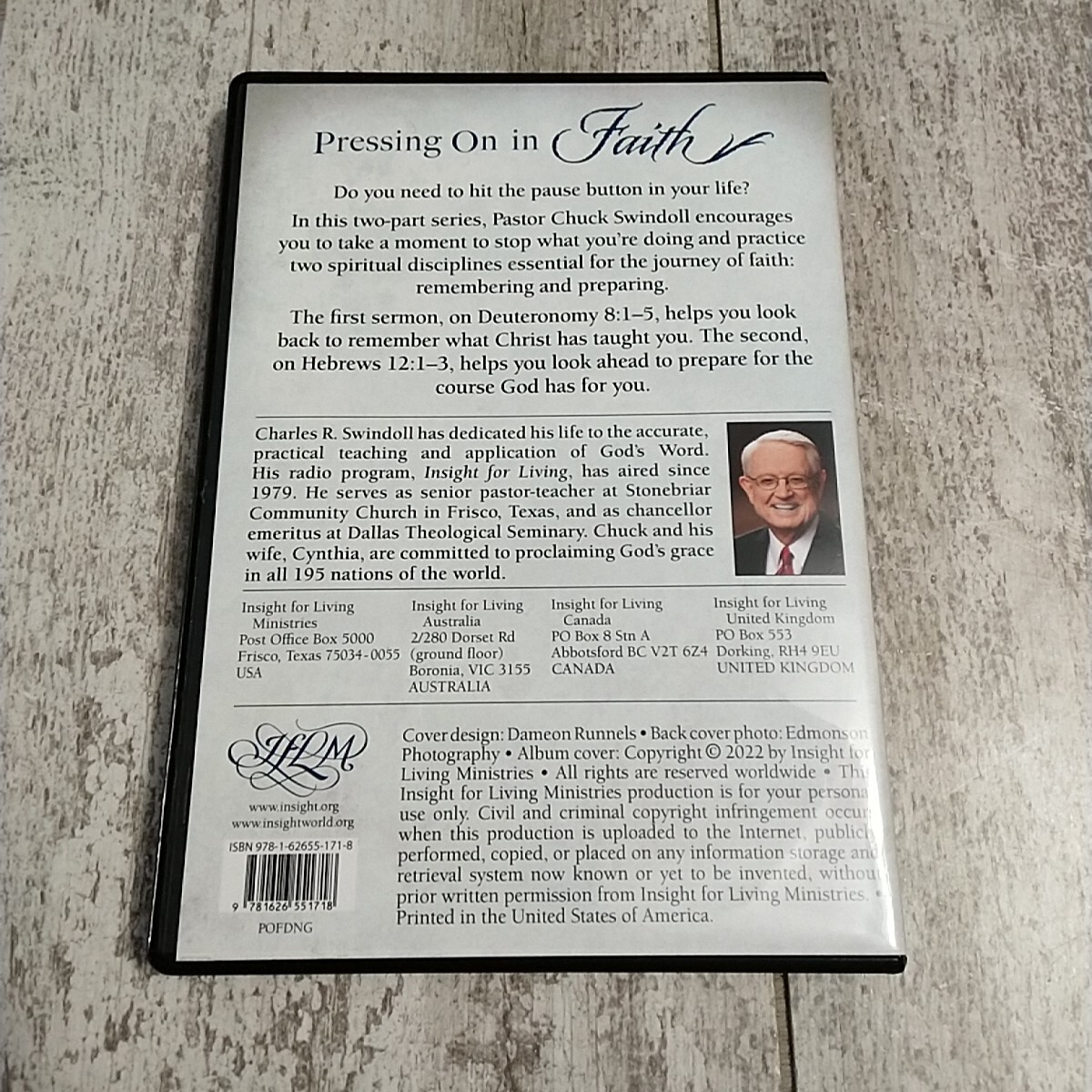 Pressing On In Faith by Charles R Swindoll (2022) Insight for Living – 2-CD set