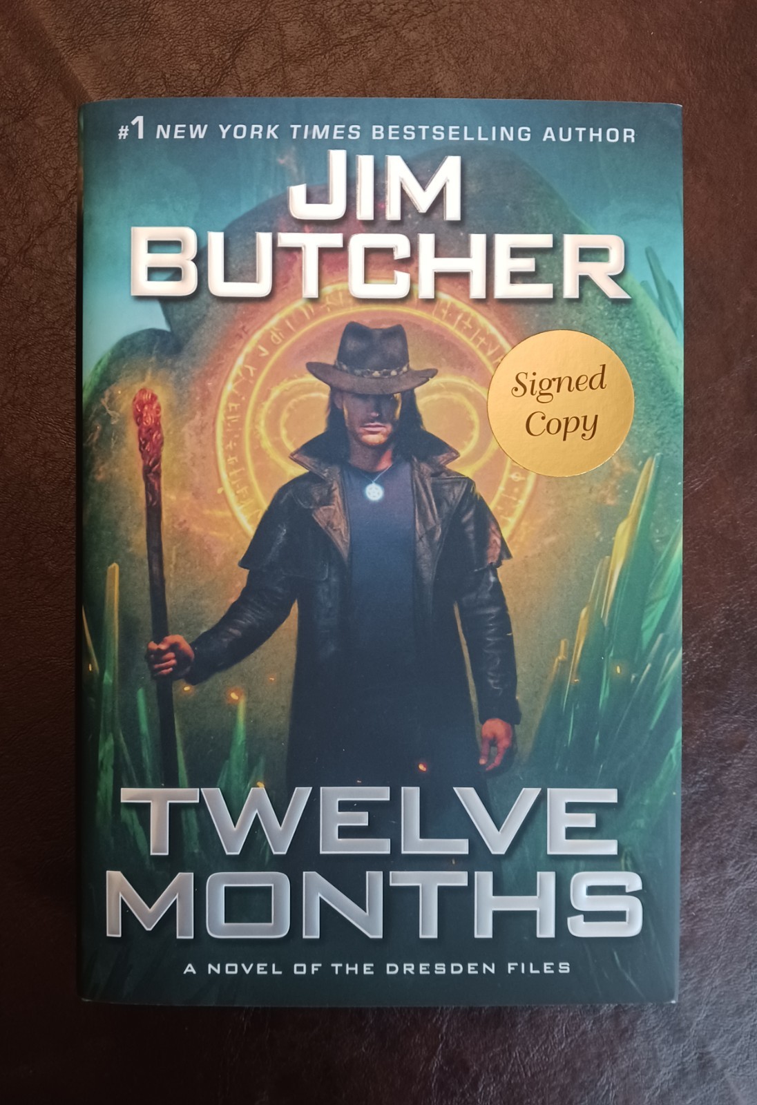 SIGNED Jim Butcher Autographed Book – Twelve Months, Dresden Files Series #18 HC