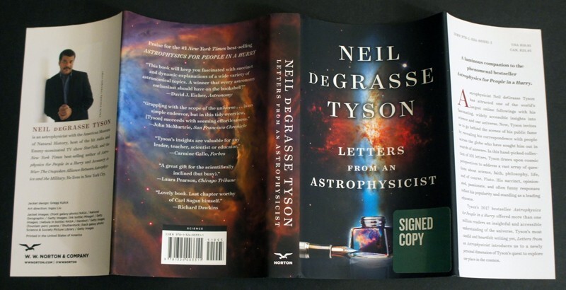 Neil DeGrasse Tyson SIGNED 1st/1st LETTERS FROM AN ASTROPHYSICIST, Like New!
