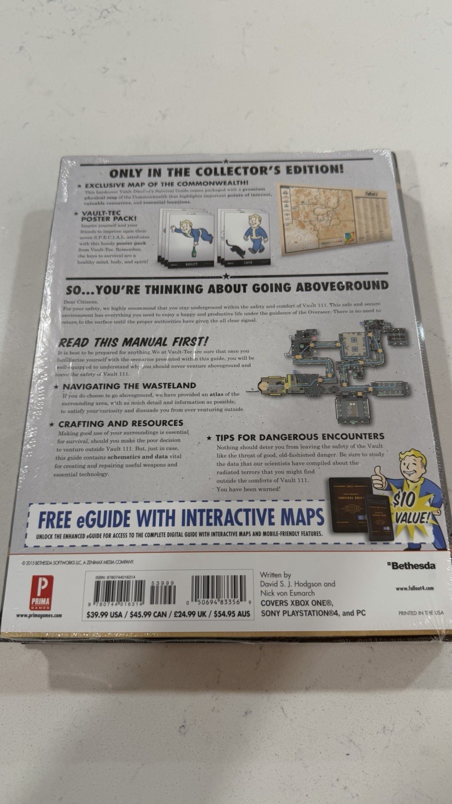 New Sealed 2015 Fallout 4 Vault Dweller’s Survival Guide Collector’s Edition New
