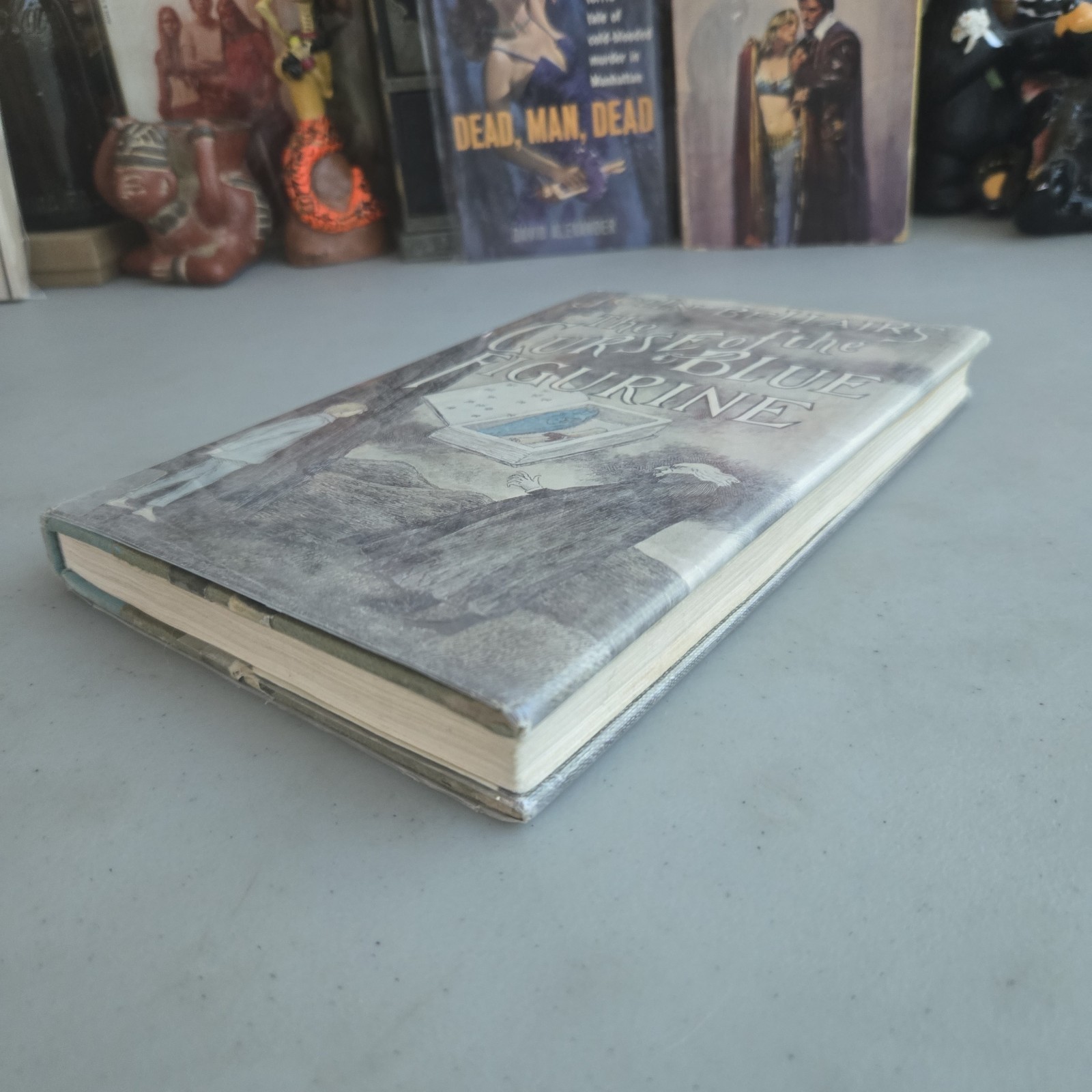Reserved Listing: Rythomp77 Curse of the Blue Figurine HCDJ Exlib
